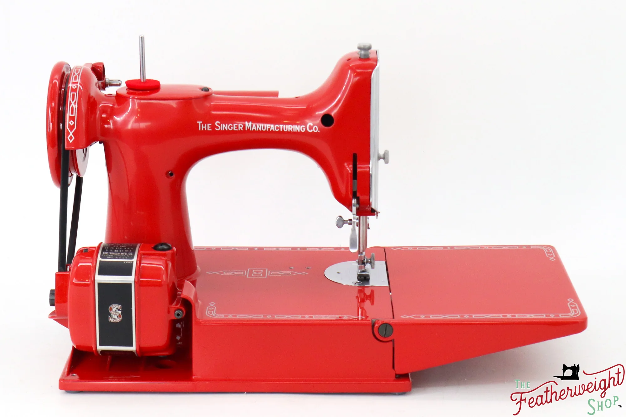 Singer Featherweight 221, AM17209* - Fully Restored in Liberty Red - Image 7