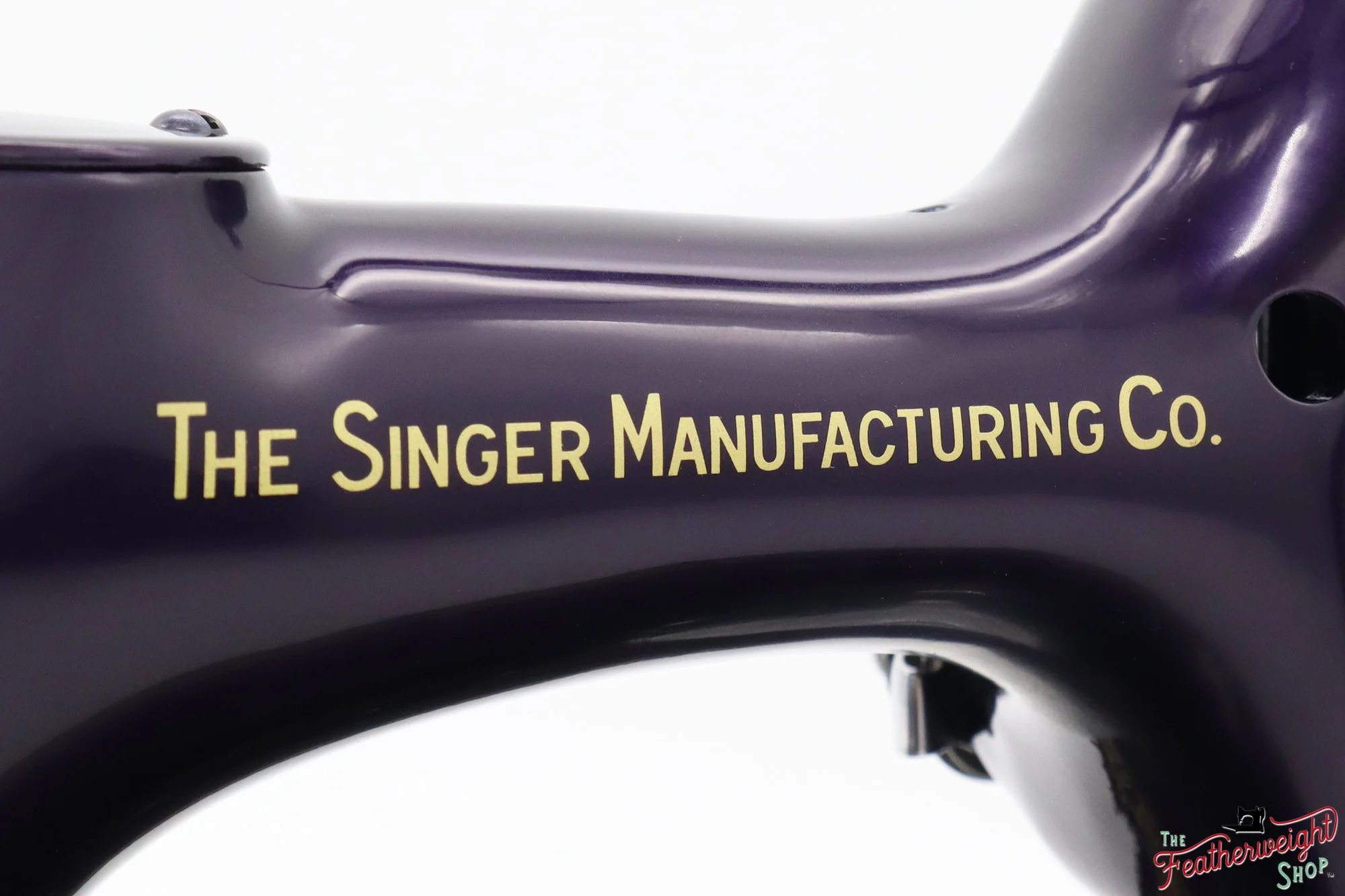 Singer Featherweight 221, AM180*** - Fully Restored in Black Iris - Image 11