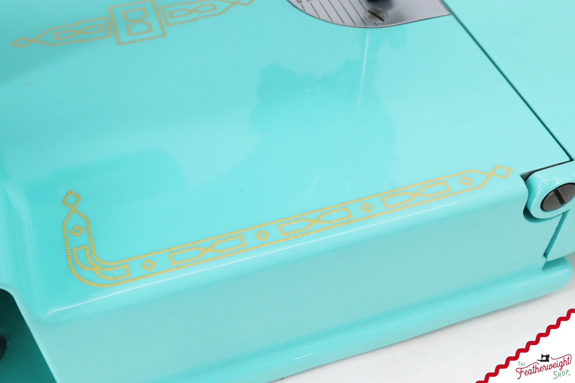 Singer Featherweight 221, AM781*** - Fully Restored in Tiffany Blue - Image 11