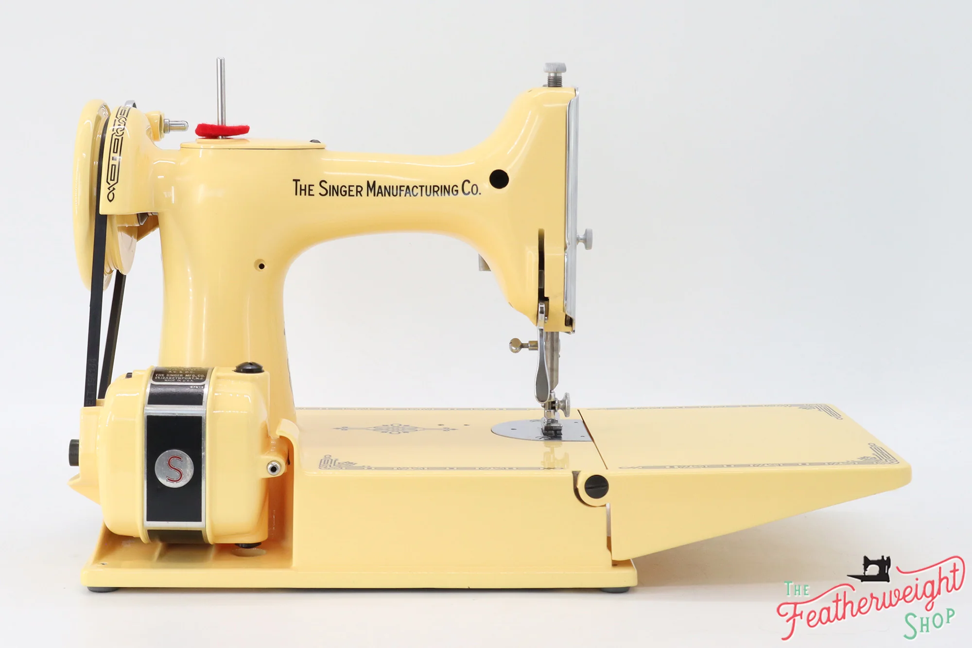 Singer Featherweight 221 Centennial, AJ648*** - Fully Restored in Happy Yellow - Image 7
