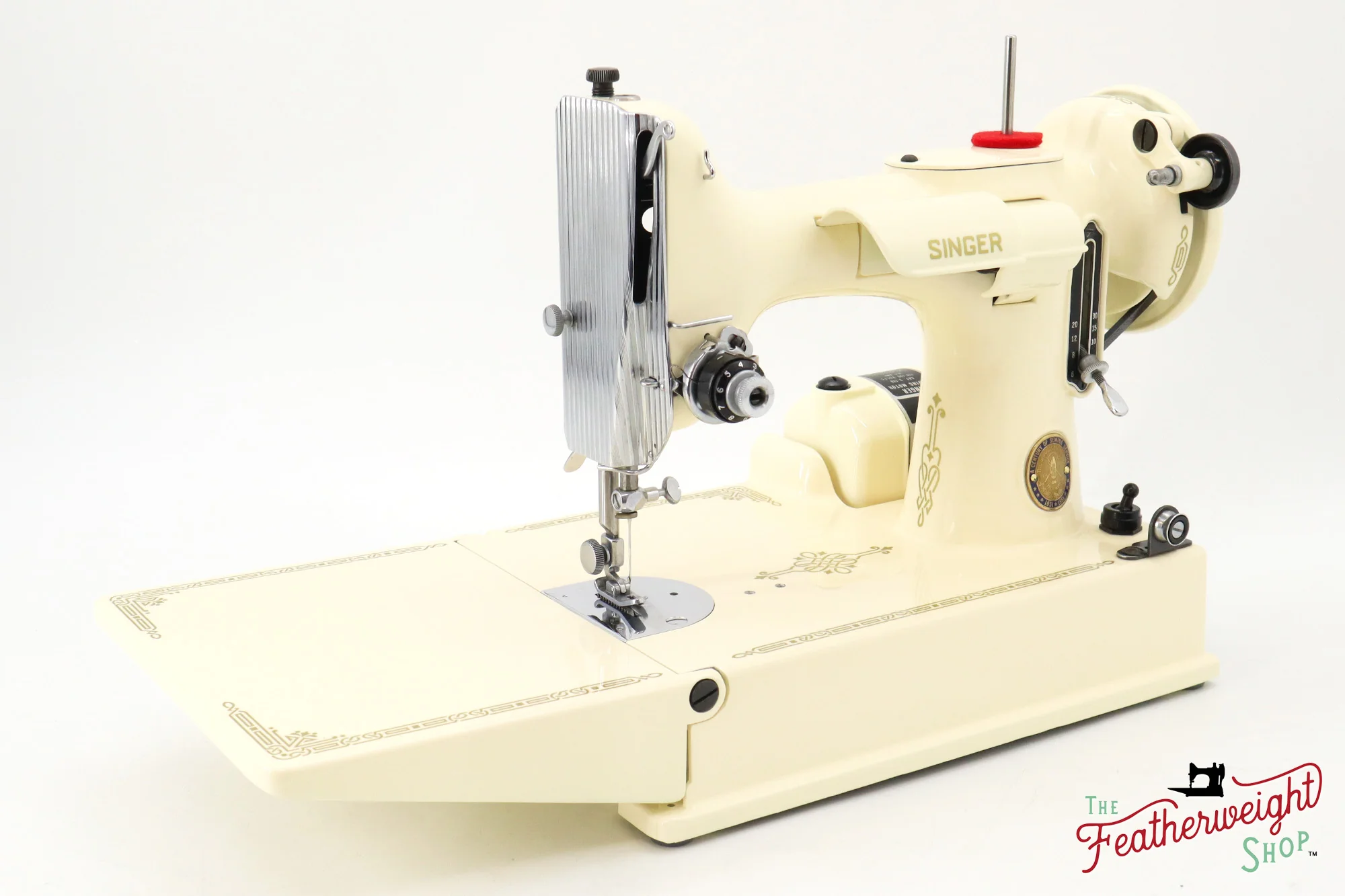 Singer Featherweight 221, Centennial - AK116*** - Fully Restored in Sugar Cookie - Image 6