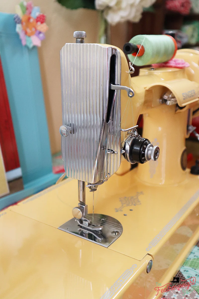 Singer Featherweight 221 Centennial Sewing Machine AK5868** - Fully Restored in Happy Yellow - Image 9