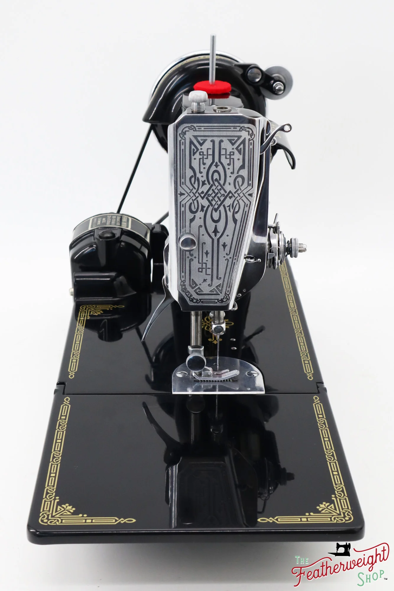Singer Featherweight 221, Chicago World's Fair, Fully Restored in Gloss Black, AD547*** - RARE - Image 11