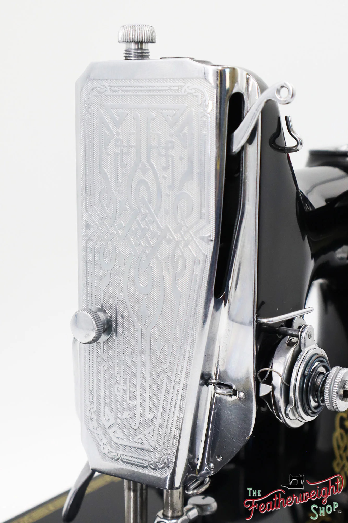 Singer Featherweight 221, Chicago World's Fair, Fully Restored in Gloss Black, AD547*** - RARE - Image 22