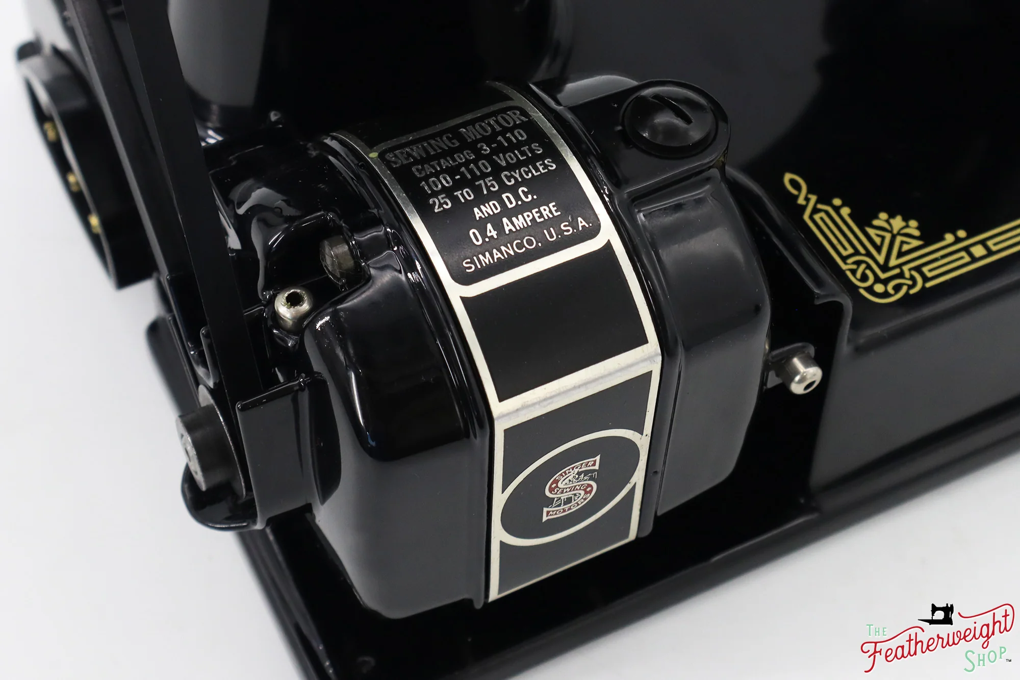 Singer Featherweight 221, Chicago World's Fair, Fully Restored in Gloss Black, AD547*** - RARE - Image 23
