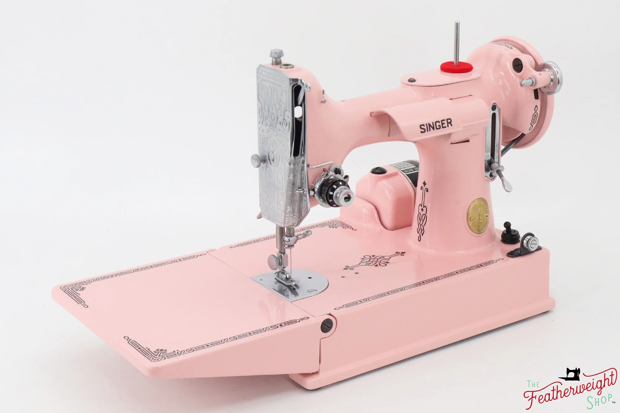 Singer Featherweight 221K, EF560*** - Fully Restored in Rosy Posy Pink - Image 2