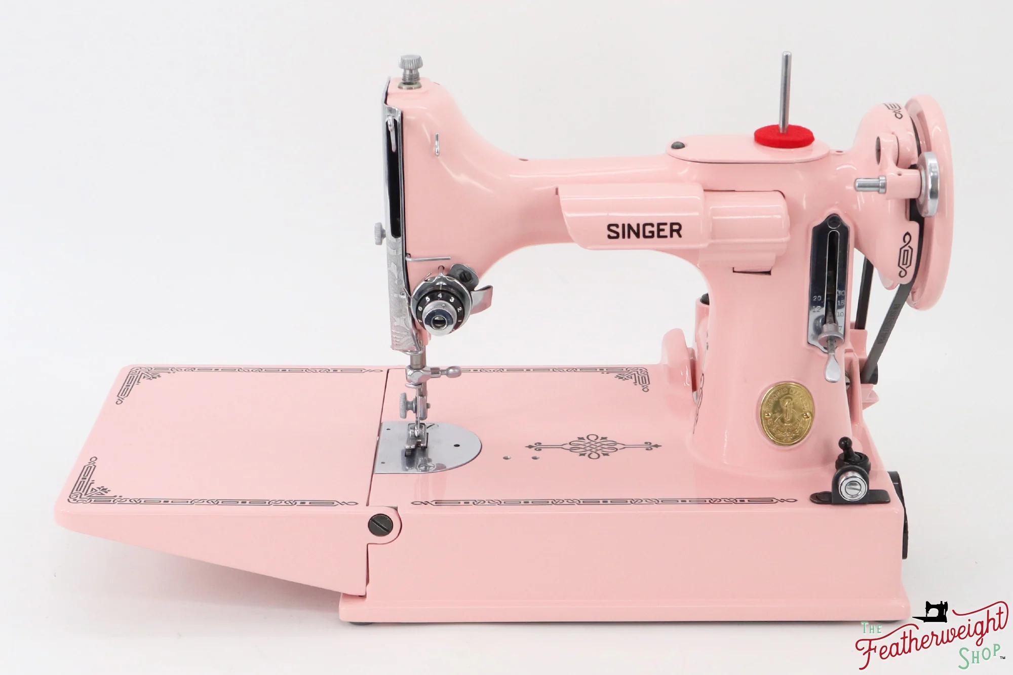 Singer Featherweight 221K, EF560*** - Fully Restored in Rosy Posy Pink - Image 5