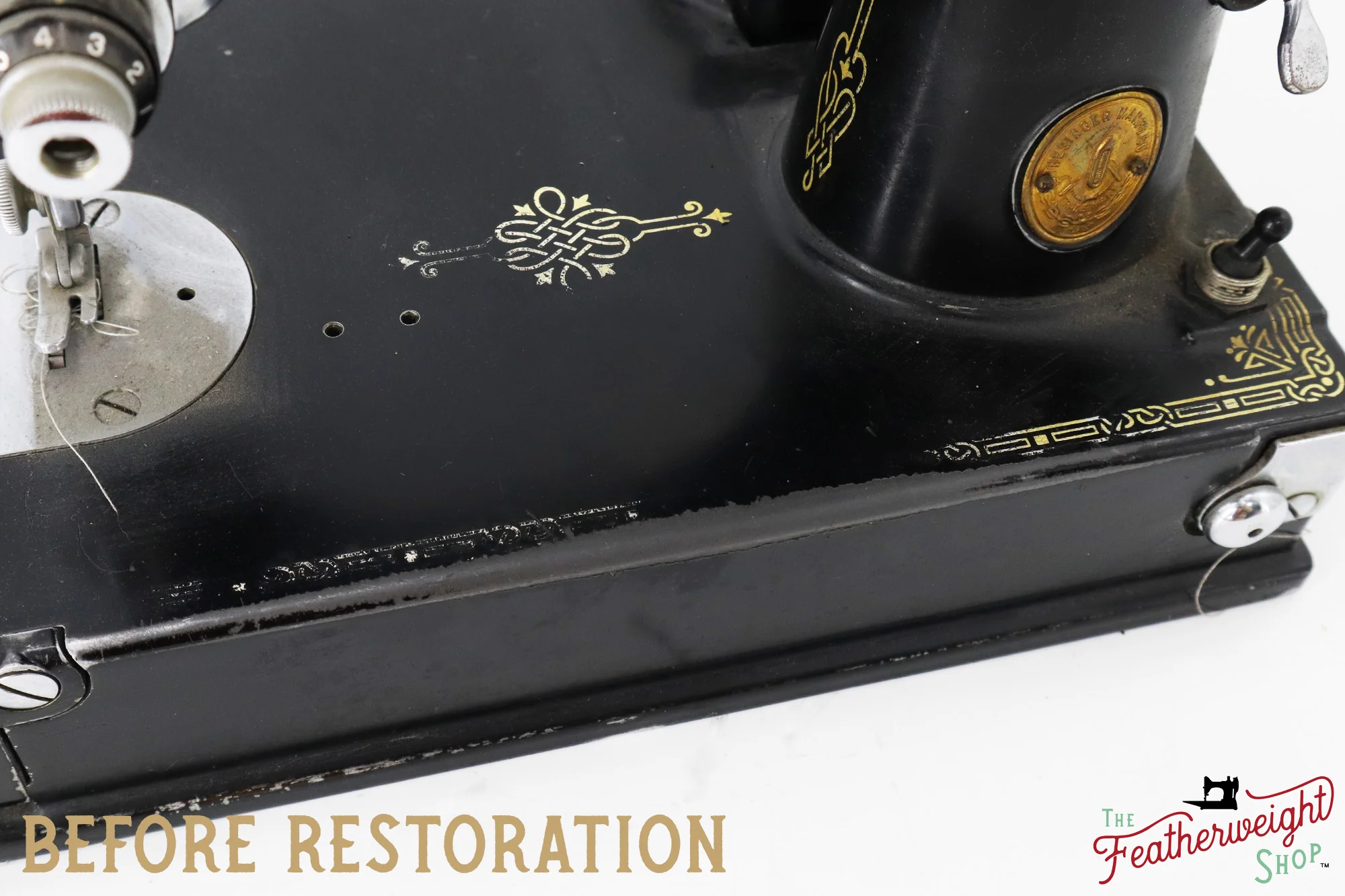 Singer Featherweight 221, "First-Run" 1933 AD54266* - Fully Restored in Gloss Black - Image 10