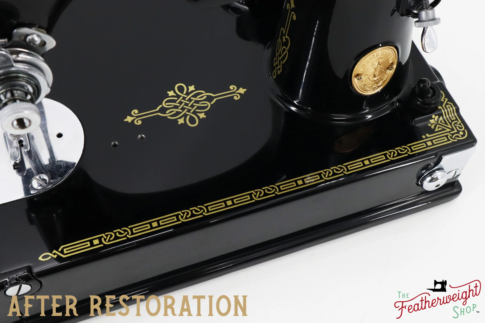 Singer Featherweight 221, "First-Run" 1933 AD54266* - Fully Restored in Gloss Black - Image 11
