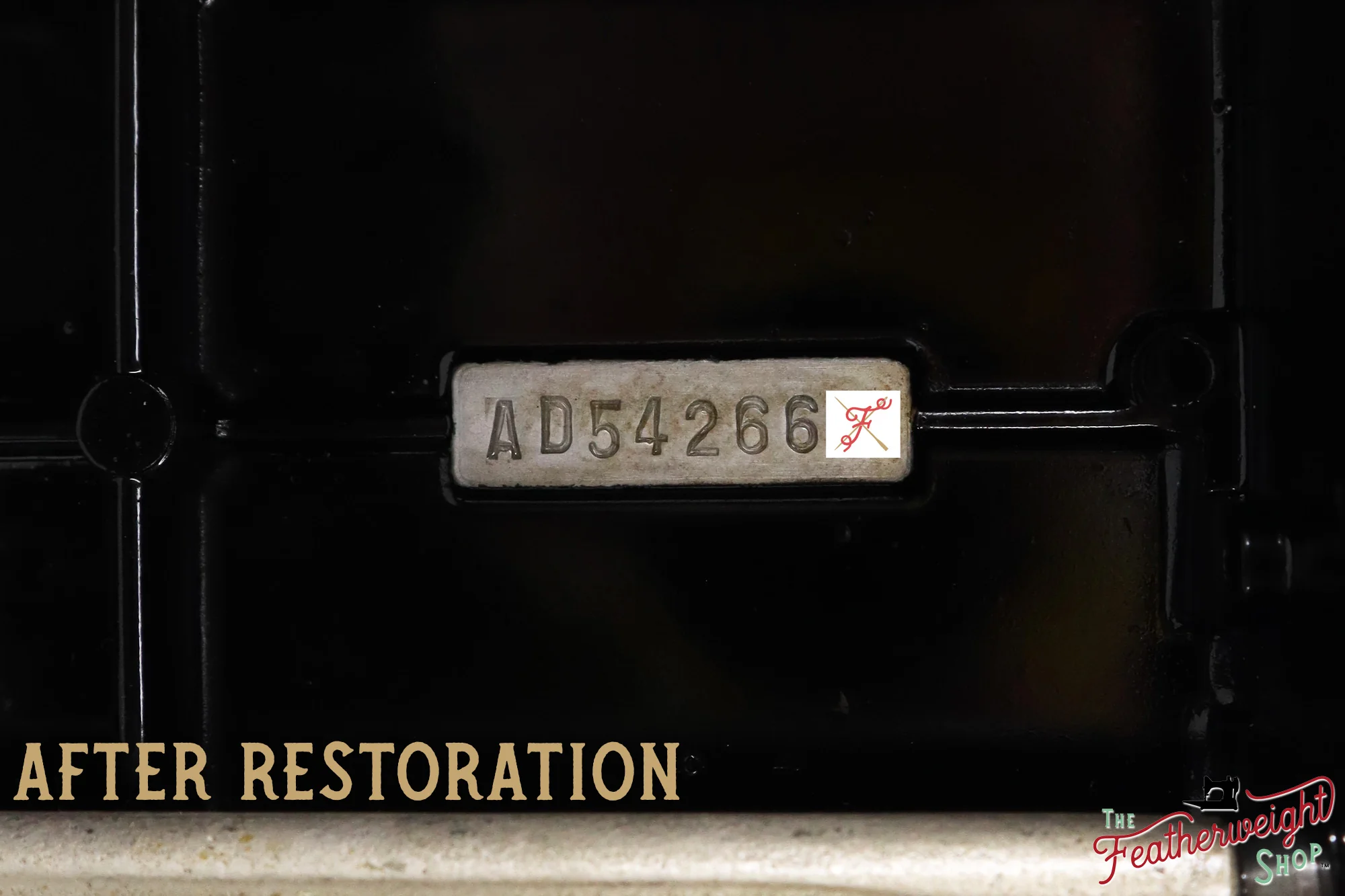 Singer Featherweight 221, "First-Run" 1933 AD54266* - Fully Restored in Gloss Black - Image 22