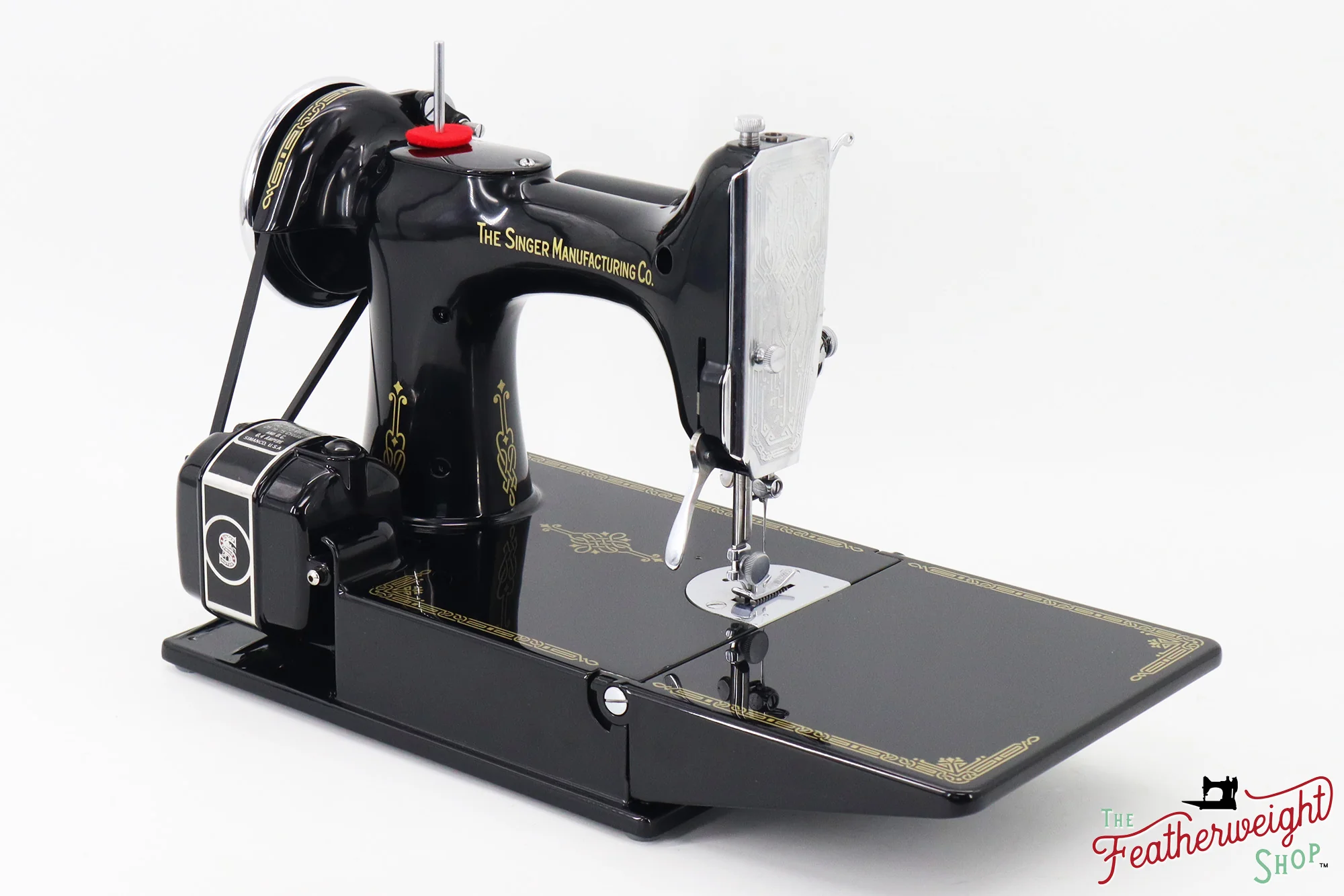 Singer Featherweight 221, "First-Run" 1933 AD54266* - Fully Restored in Gloss Black - Image 6