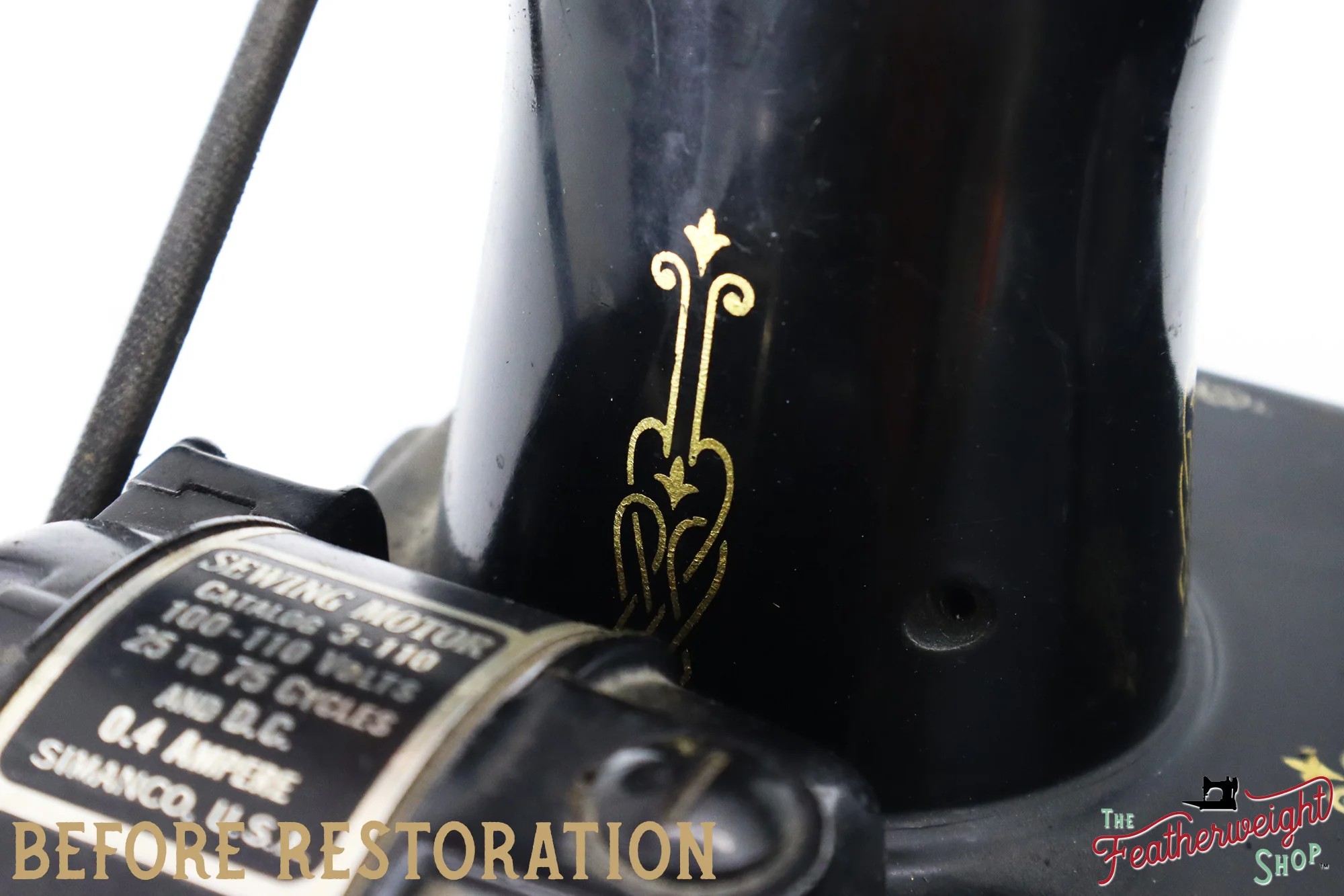 Singer Featherweight 221, "First-Run" 1933 AD54266* - Fully Restored in Gloss Black - Image 8