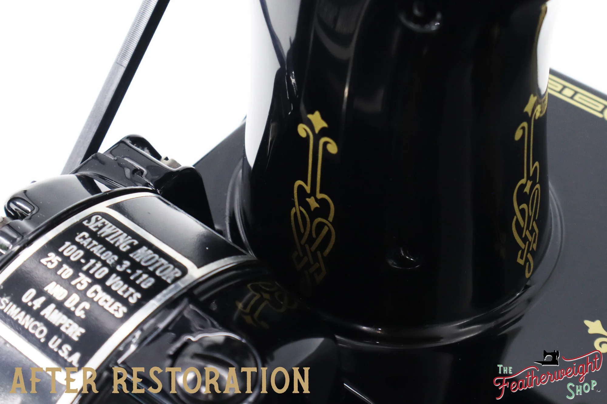 Singer Featherweight 221, "First-Run" 1933 AD54266* - Fully Restored in Gloss Black - Image 9