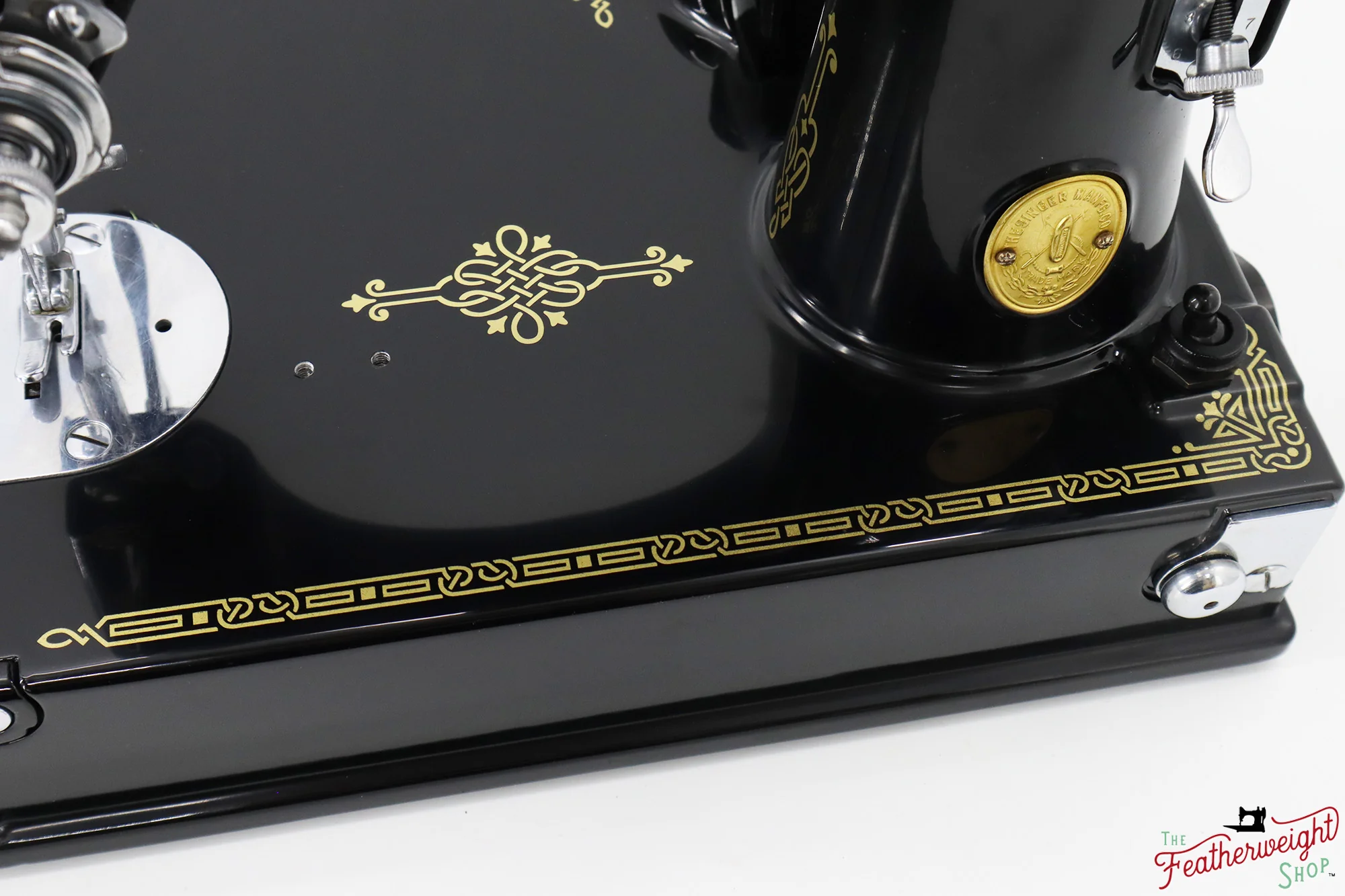 Singer Featherweight 221, "First-Run" 1933 AD544*** - Fully Restored in Gloss Black - Provenance Included! - Image 6