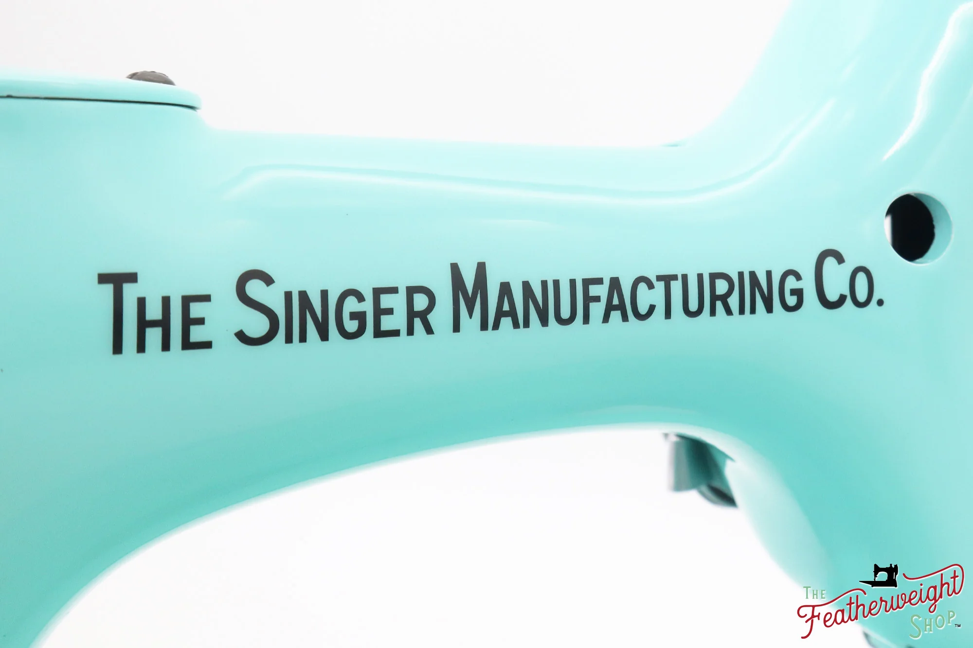 Singer Featherweight 221, RARE - Blackside, AG014*** - Fully Restored in Tiffany Blue - Image 11