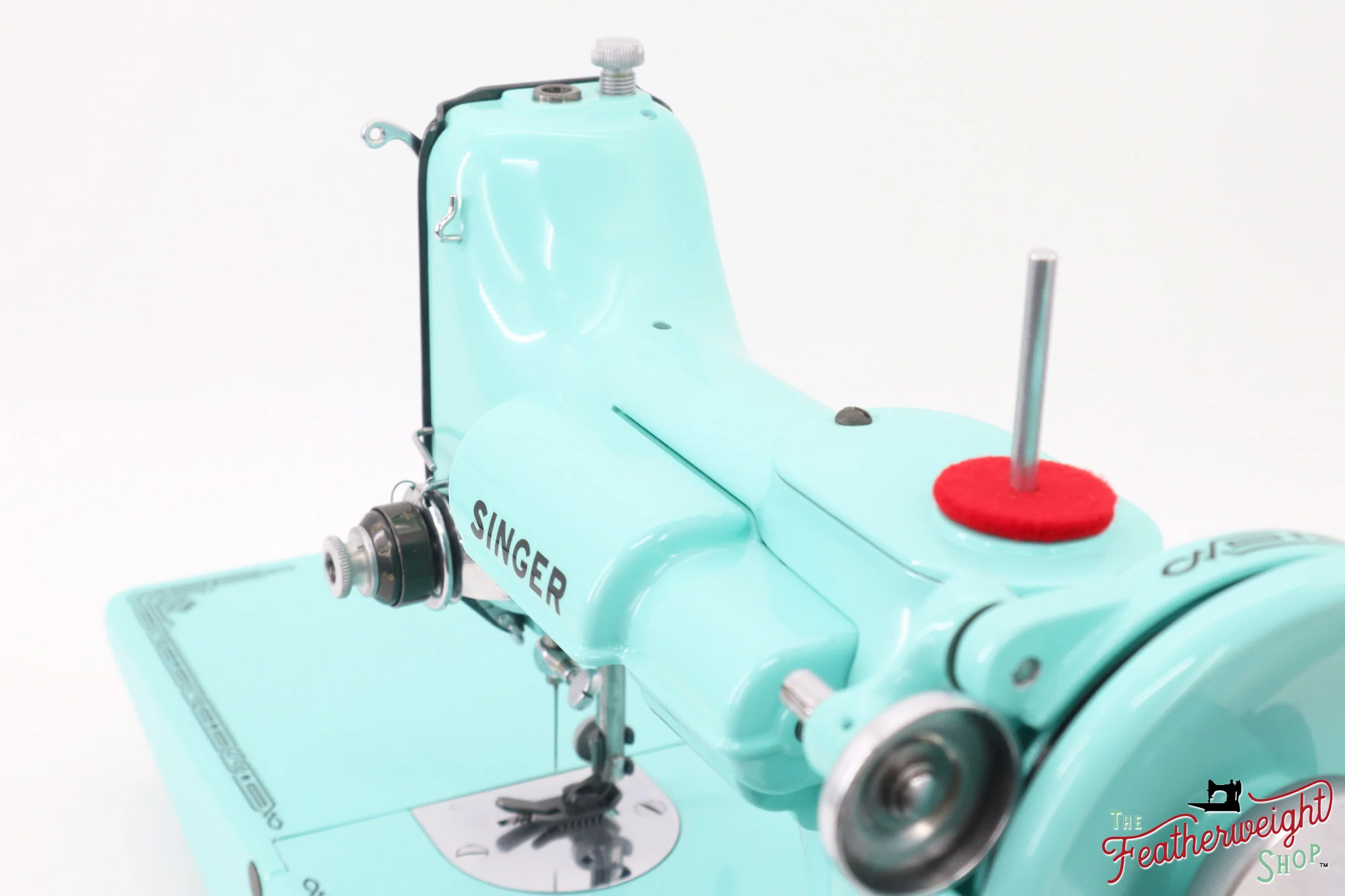 Singer Featherweight 221, RARE - Blackside, AG014*** - Fully Restored in Tiffany Blue - Image 14