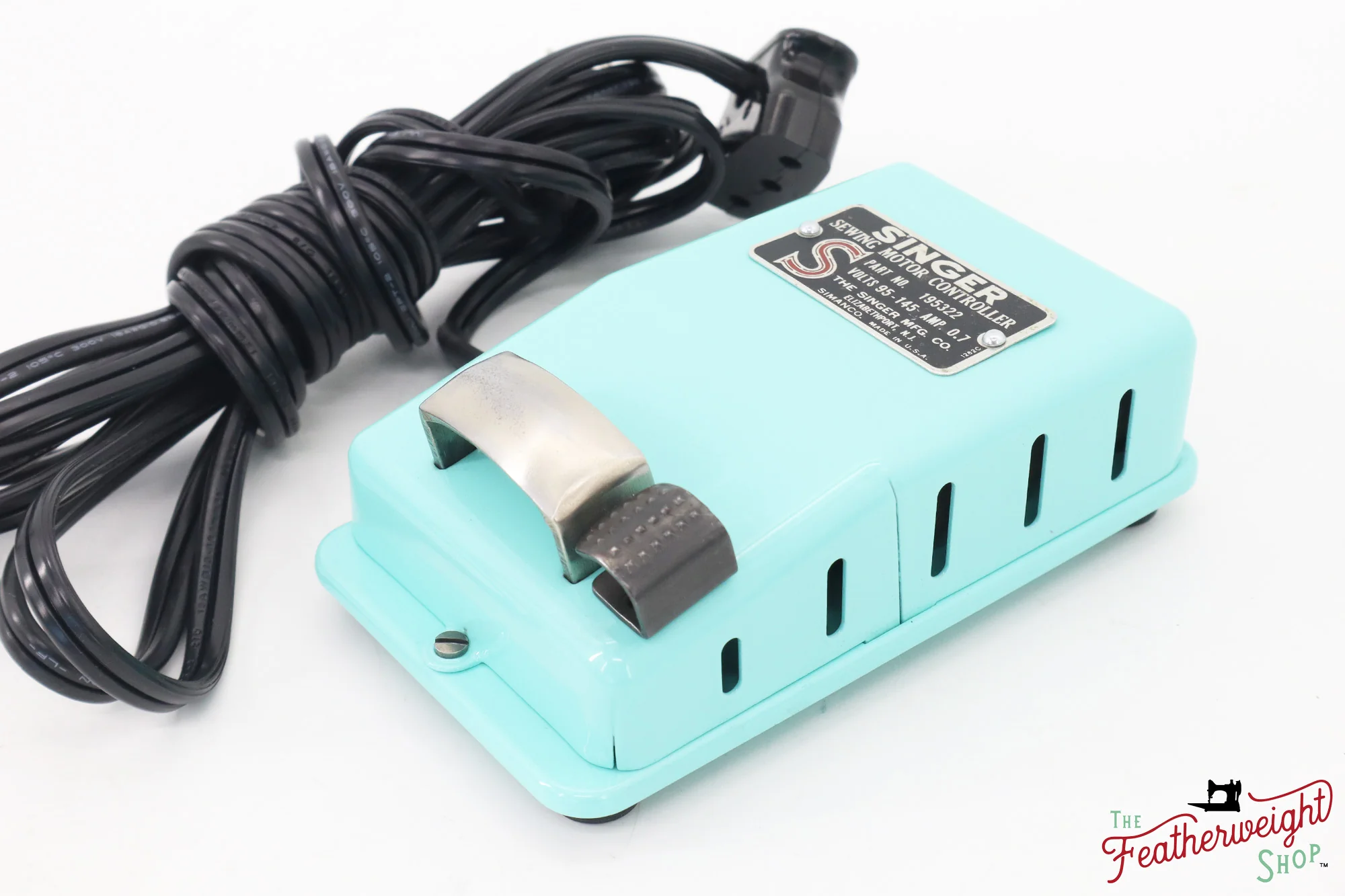 Singer Featherweight 221, RARE - Blackside, AG014*** - Fully Restored in Tiffany Blue - Image 18