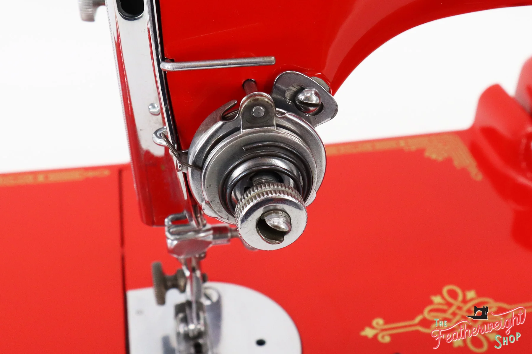 Singer Featherweight 221 Sewing Machine 1933 AD550*** - Fully Restored in Liberty Red - Image 12