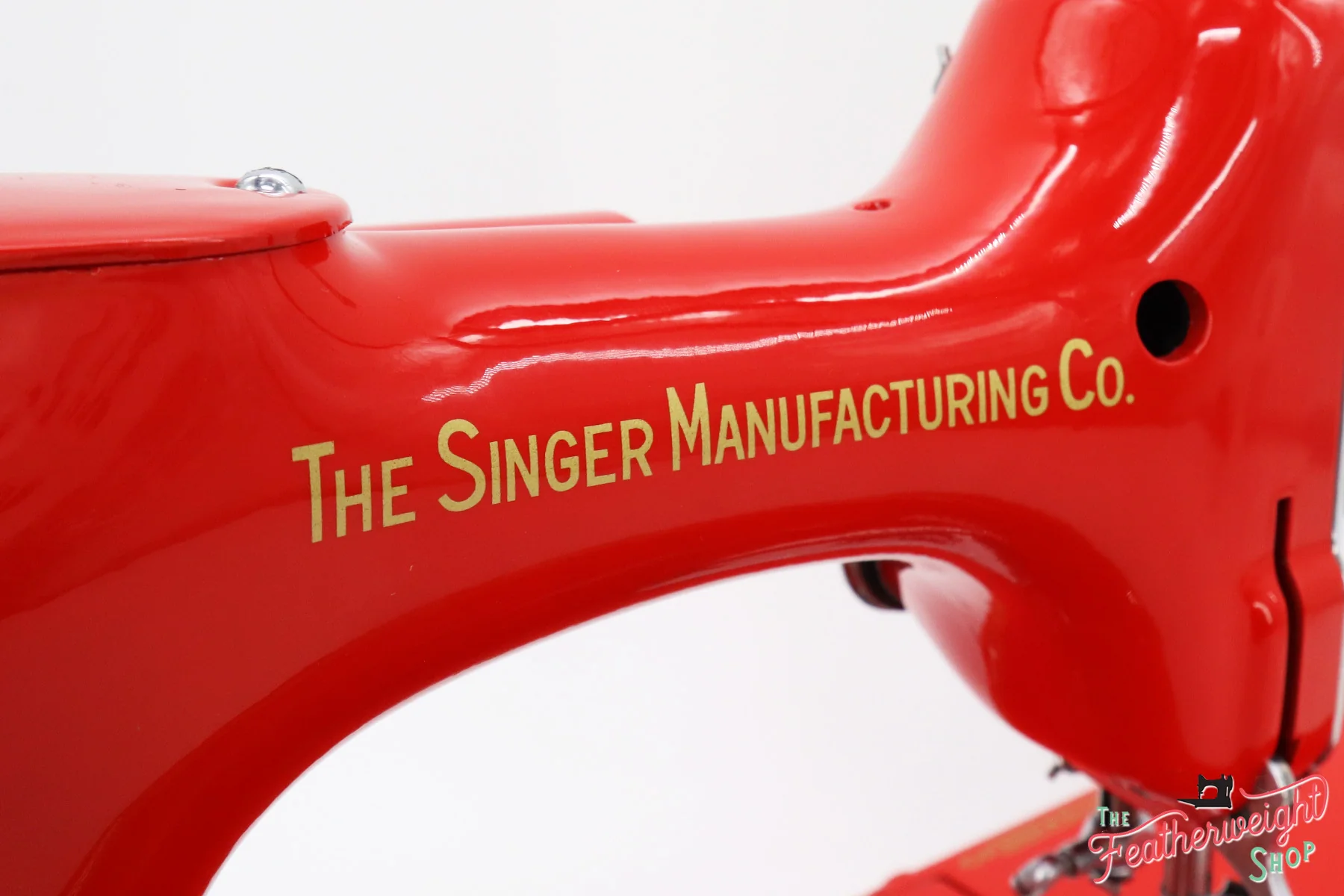 Singer Featherweight 221 Sewing Machine 1933 AD550*** - Fully Restored in Liberty Red - Image 14
