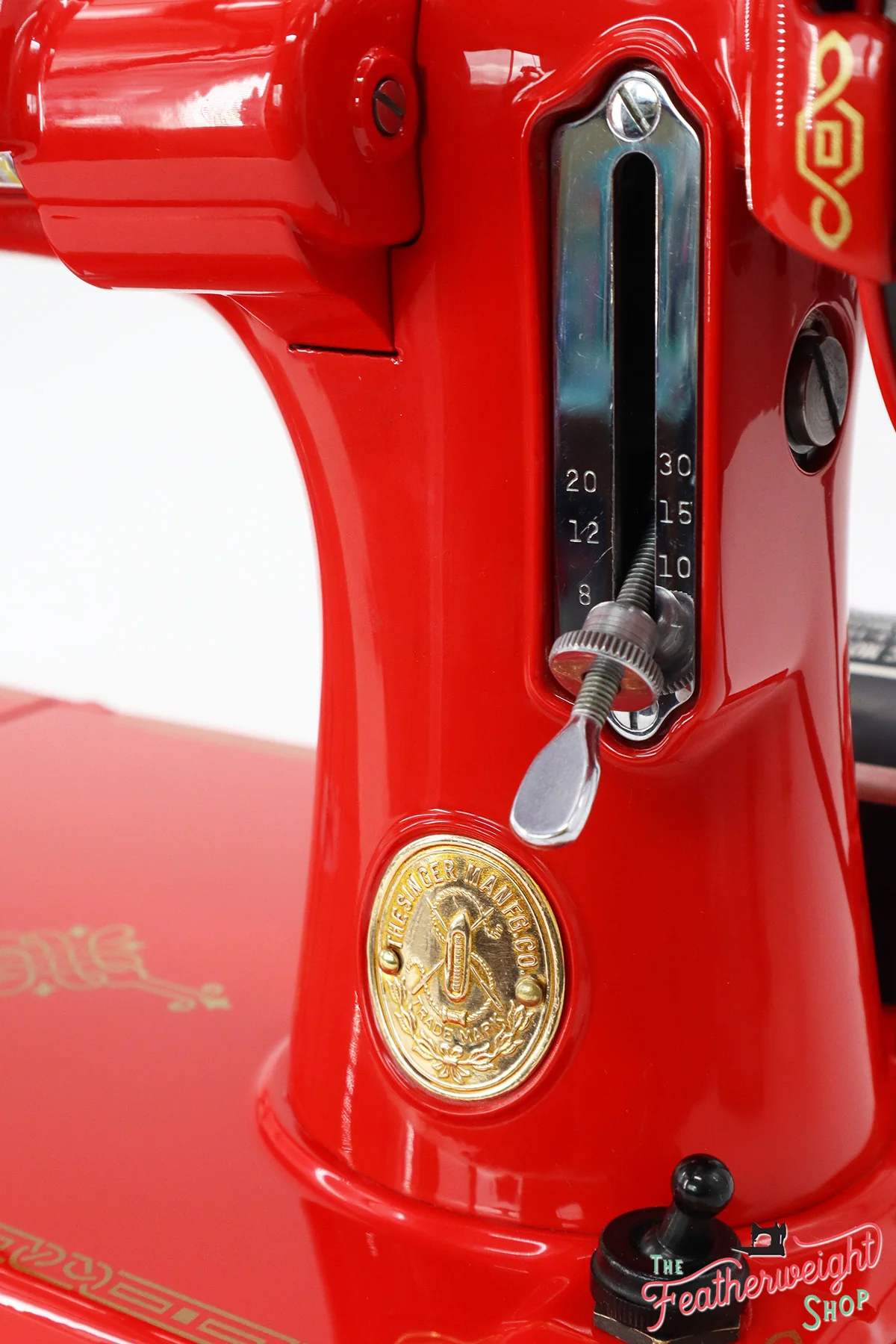 Singer Featherweight 221 Sewing Machine 1933 AD550*** - Fully Restored in Liberty Red - Image 18