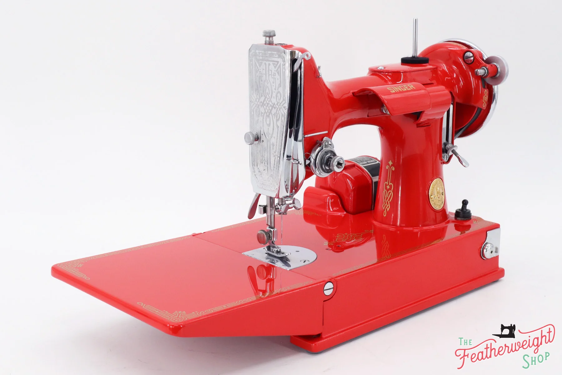 Singer Featherweight 221 Sewing Machine 1933 AD550*** - Fully Restored in Liberty Red - Image 2