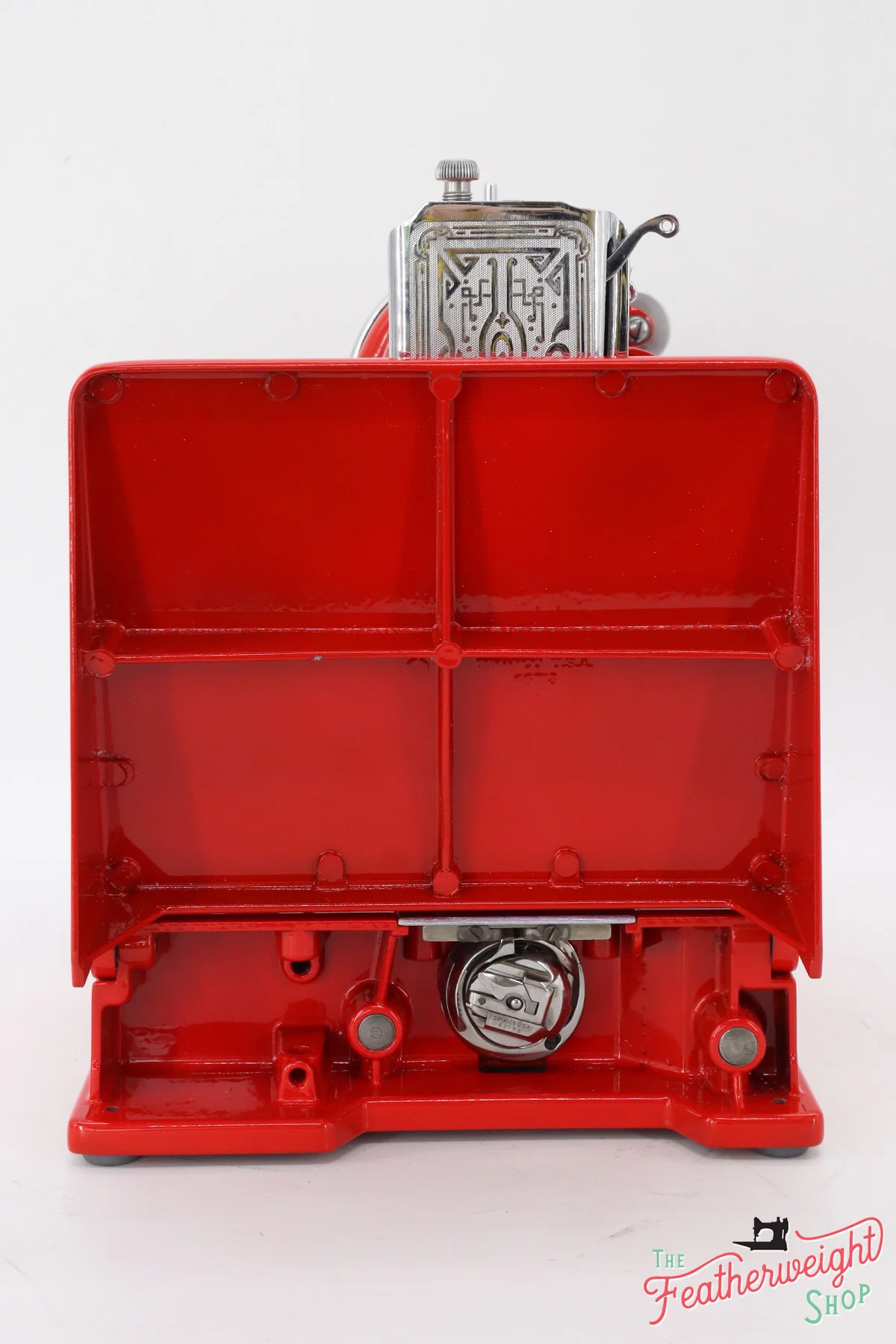 Singer Featherweight 221 Sewing Machine 1933 AD550*** - Fully Restored in Liberty Red - Image 7