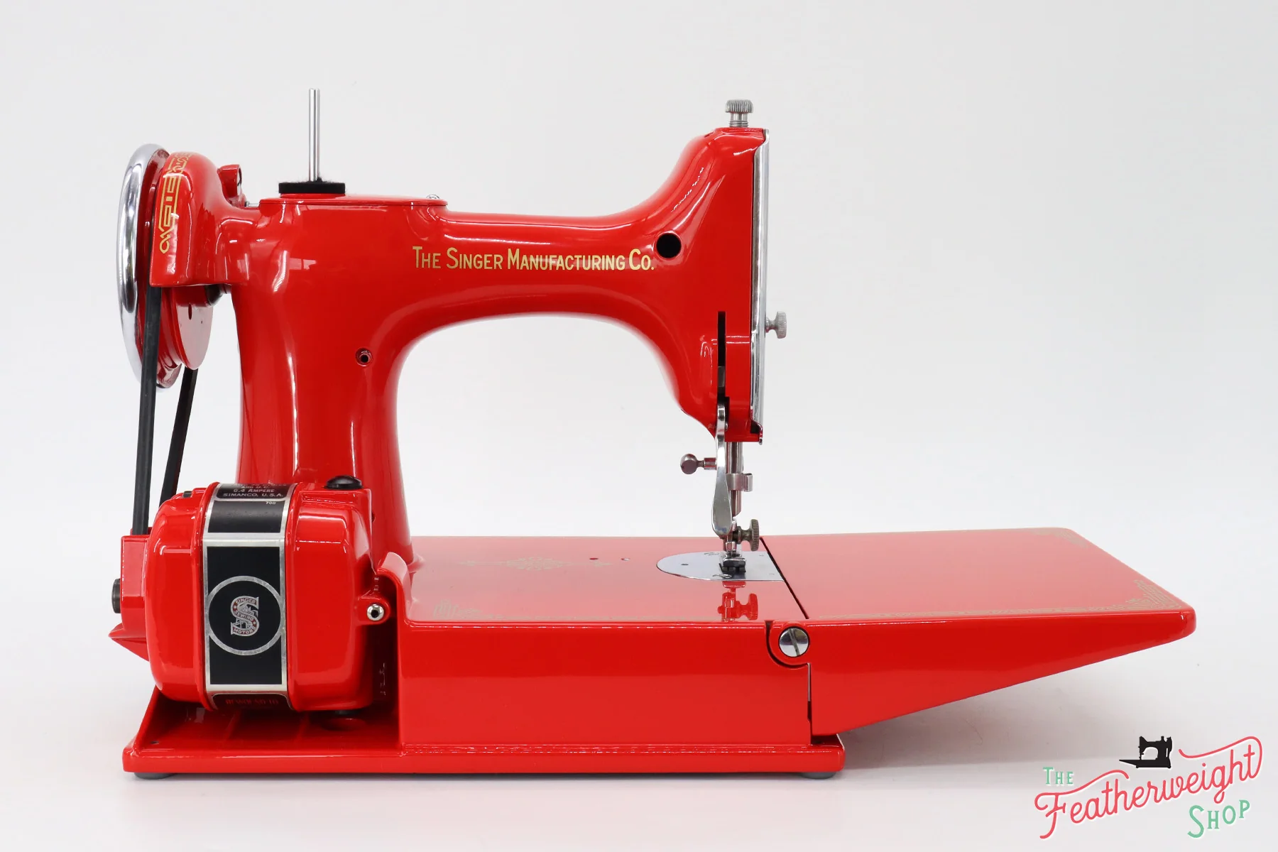 Singer Featherweight 221 Sewing Machine 1933 AD550*** - Fully Restored in Liberty Red - Image 9