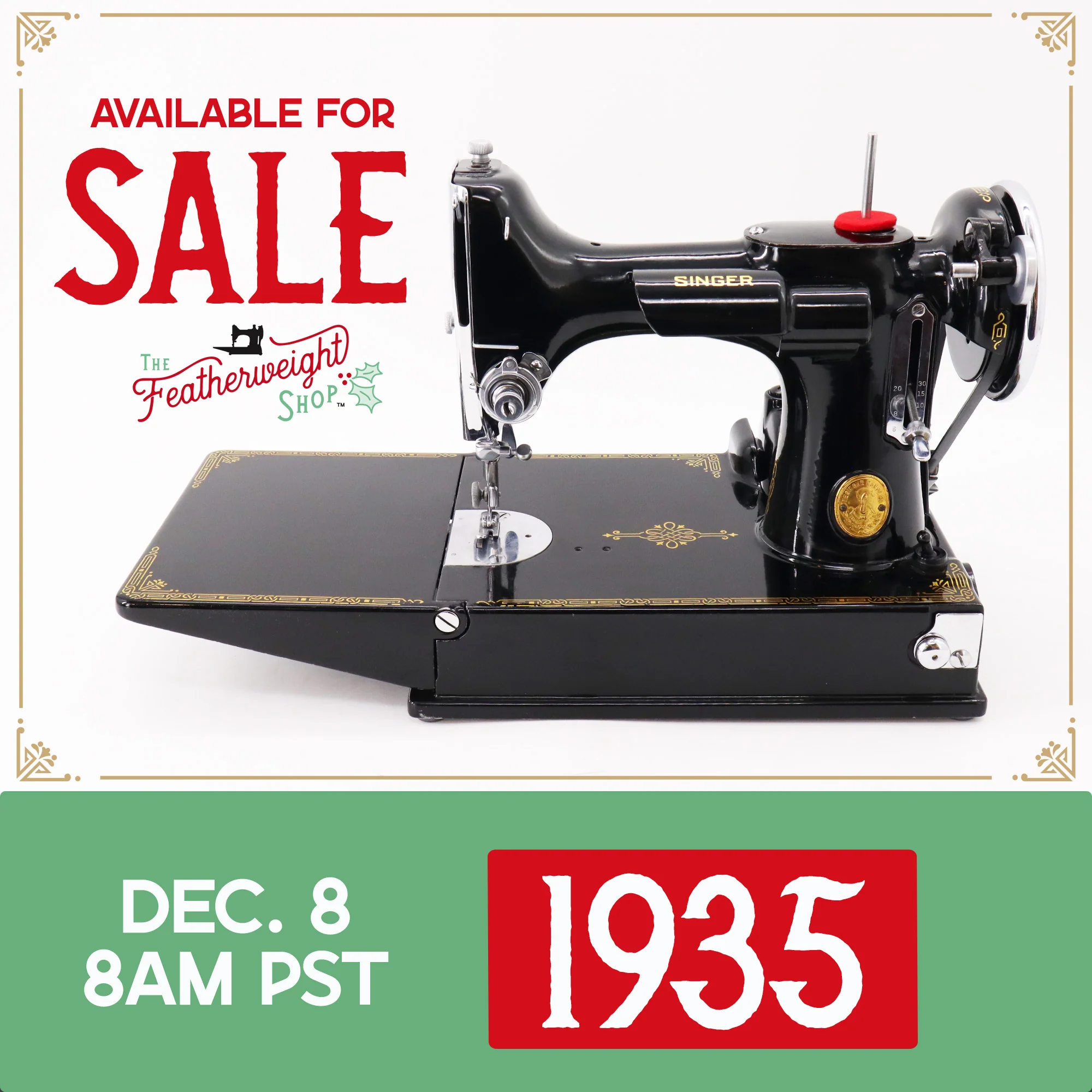 Singer Featherweight 221 Sewing Machine, 1935 AD887*** - Image 20