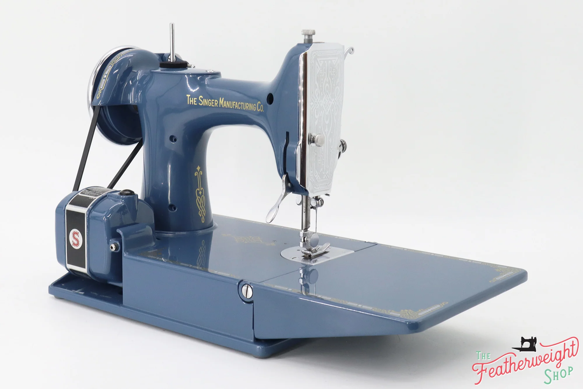 Singer Featherweight 221 Sewing Machine AD722*** - Fully Restored in Denim - Image 10