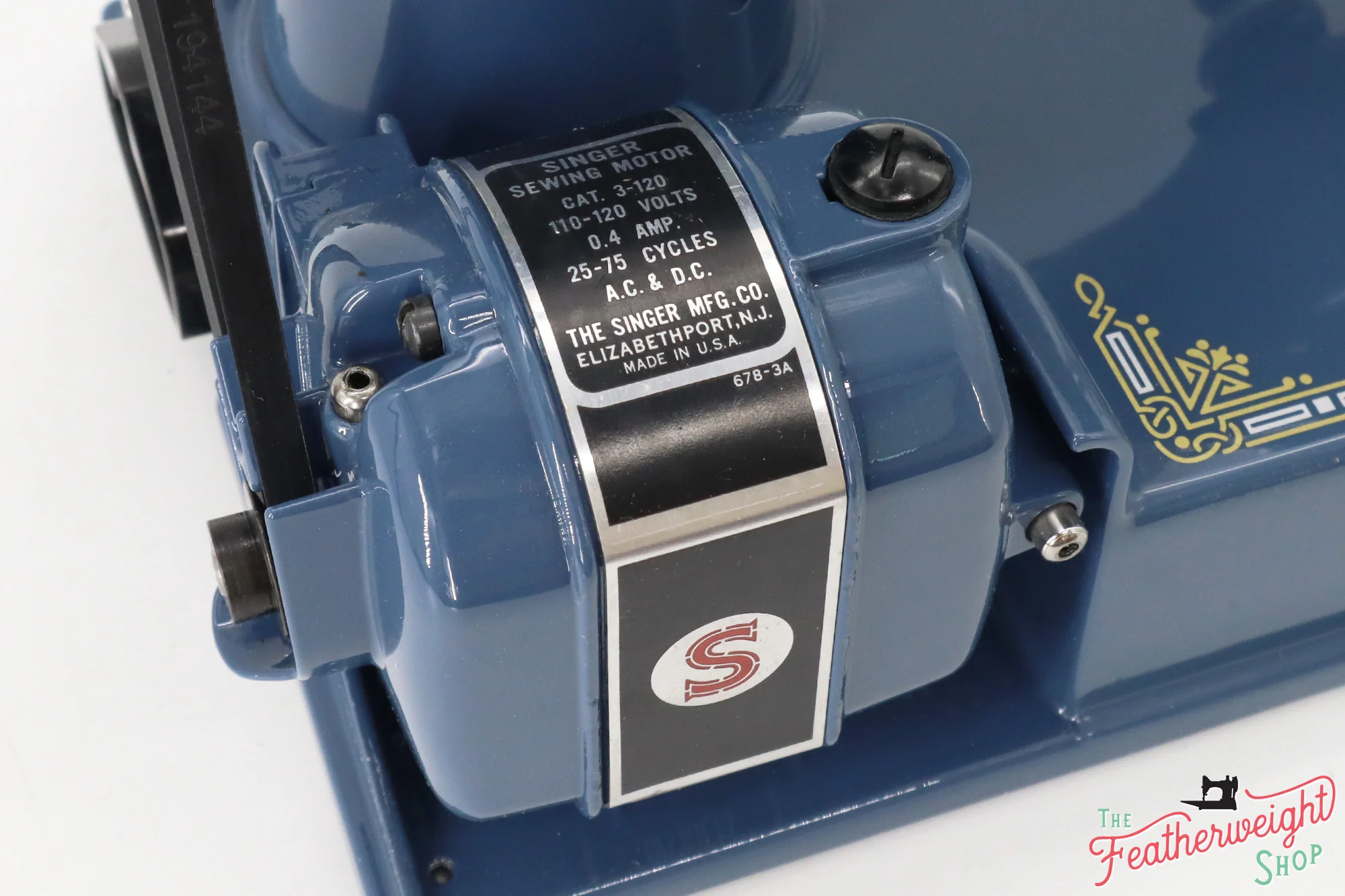 Singer Featherweight 221 Sewing Machine AD722*** - Fully Restored in Denim - Image 21