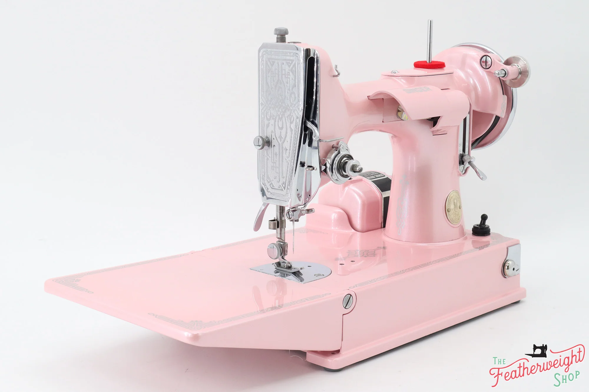 Singer Featherweight 221 Sewing Machine AE060*** - Fully Restored in Pink Frosting - Image 3
