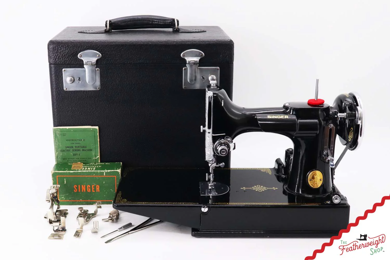 Singer Featherweight 221 Sewing Machine, AF244** - 1939 - Image 2
