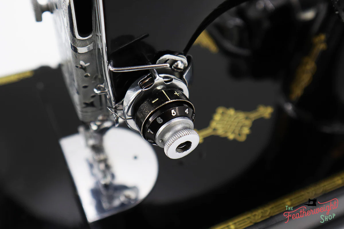Singer Featherweight 221 Sewing Machine, AF390*** - Corduroy Insert - RARE - Image 20