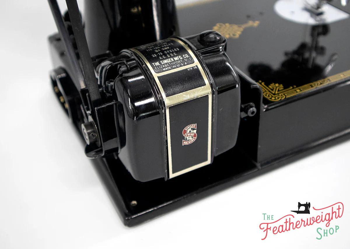 Singer Featherweight 221 Sewing Machine, AF391*** - Corduroy Insert - RARE - Image 22