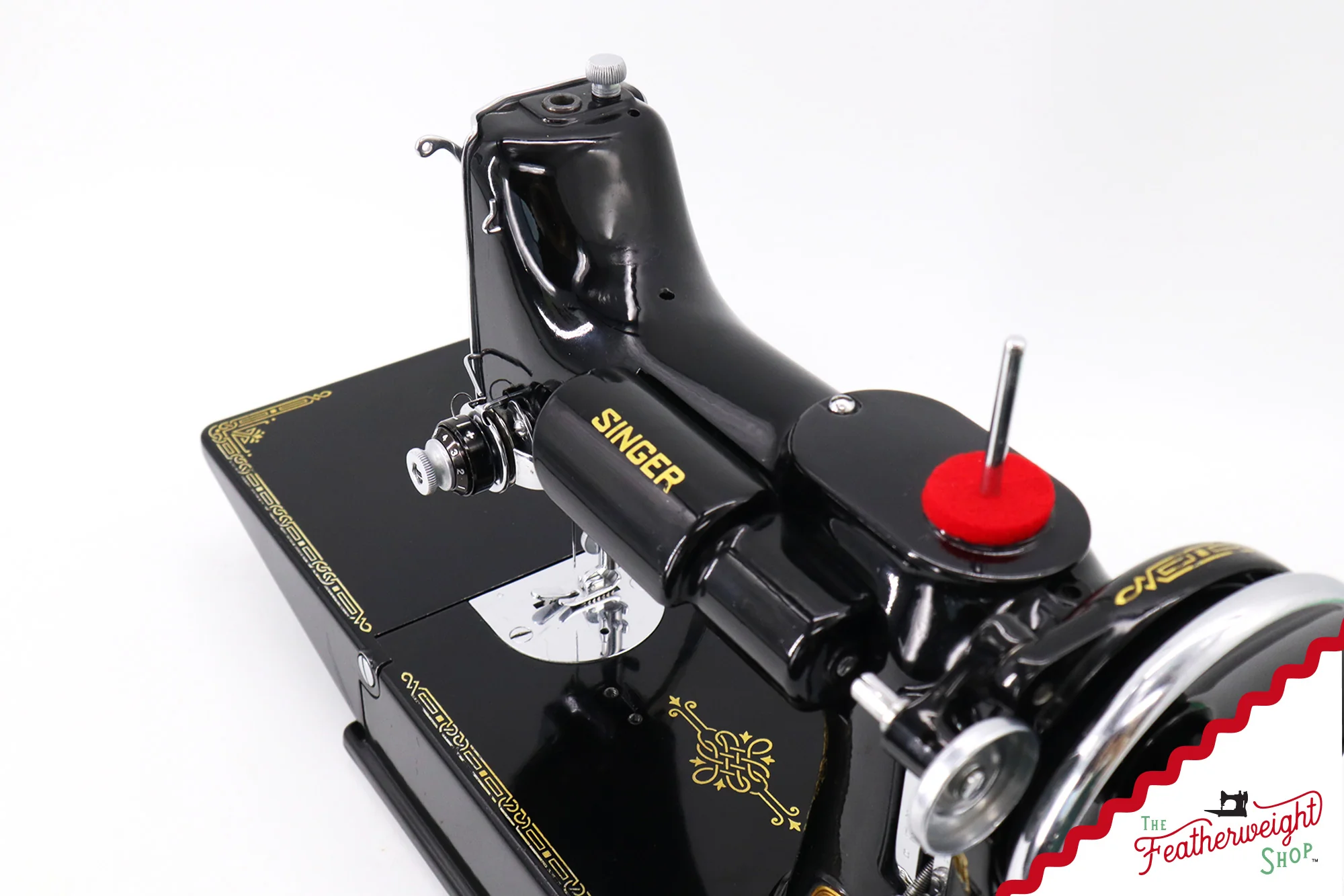 Singer Featherweight 221 Sewing Machine, AF482*** - Corduroy Insert - RARE - Image 18