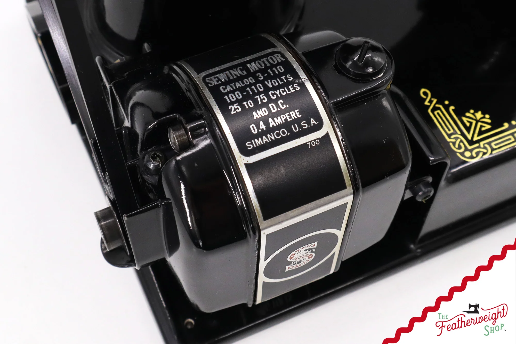 Singer Featherweight 221 Sewing Machine, AF482*** - Corduroy Insert - RARE - Image 21