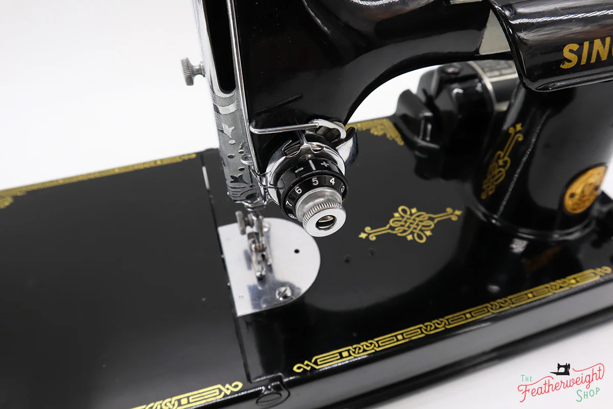 Singer Featherweight 221 Sewing Machine, AF760*** - Corduroy Insert - RARE - Image 16