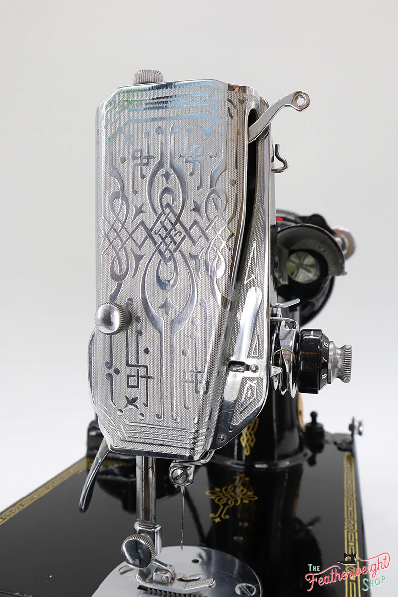 Singer Featherweight 221 Sewing Machine, AF760*** - Corduroy Insert - RARE - Image 18