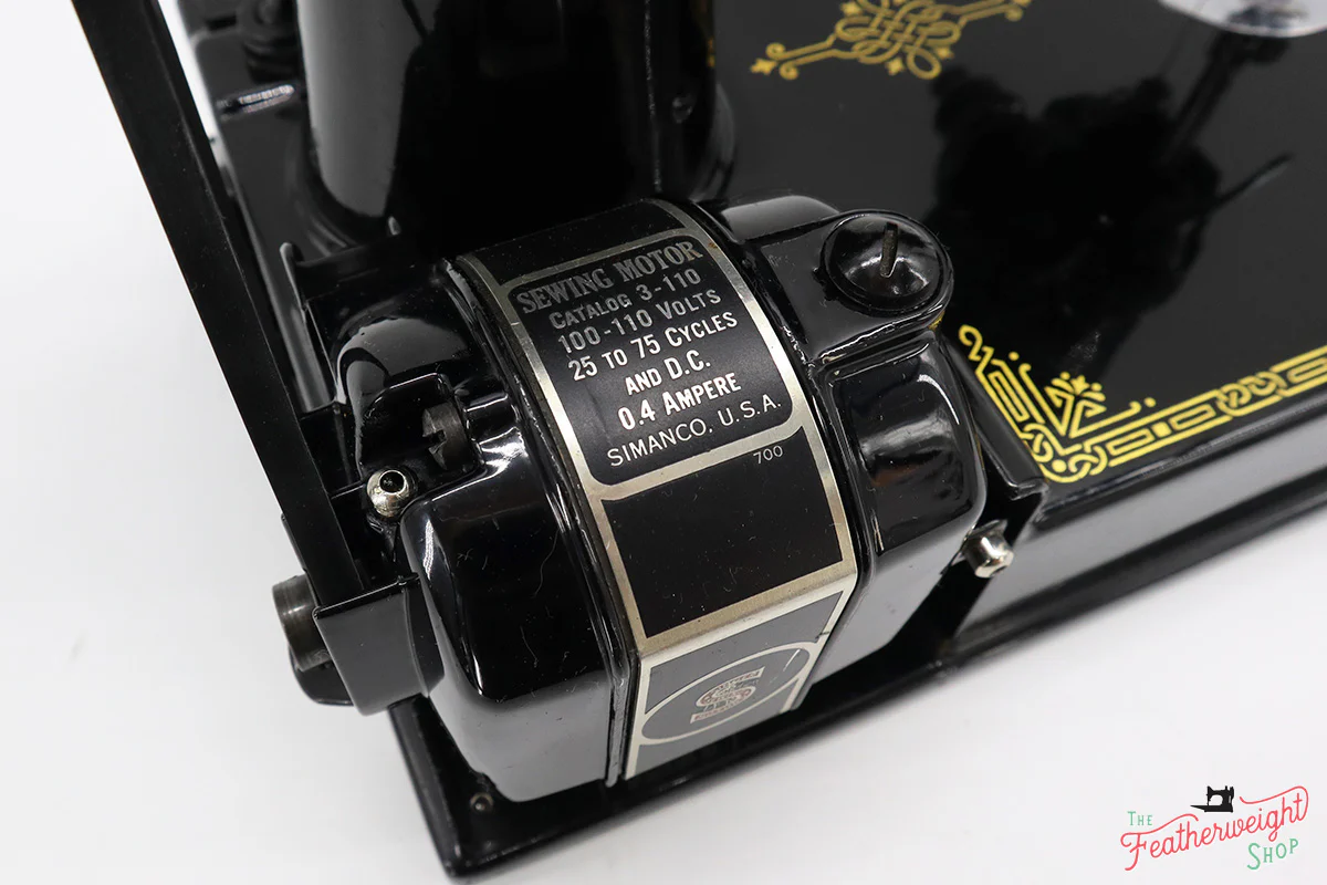 Singer Featherweight 221 Sewing Machine, AF760*** - Corduroy Insert - RARE - Image 20