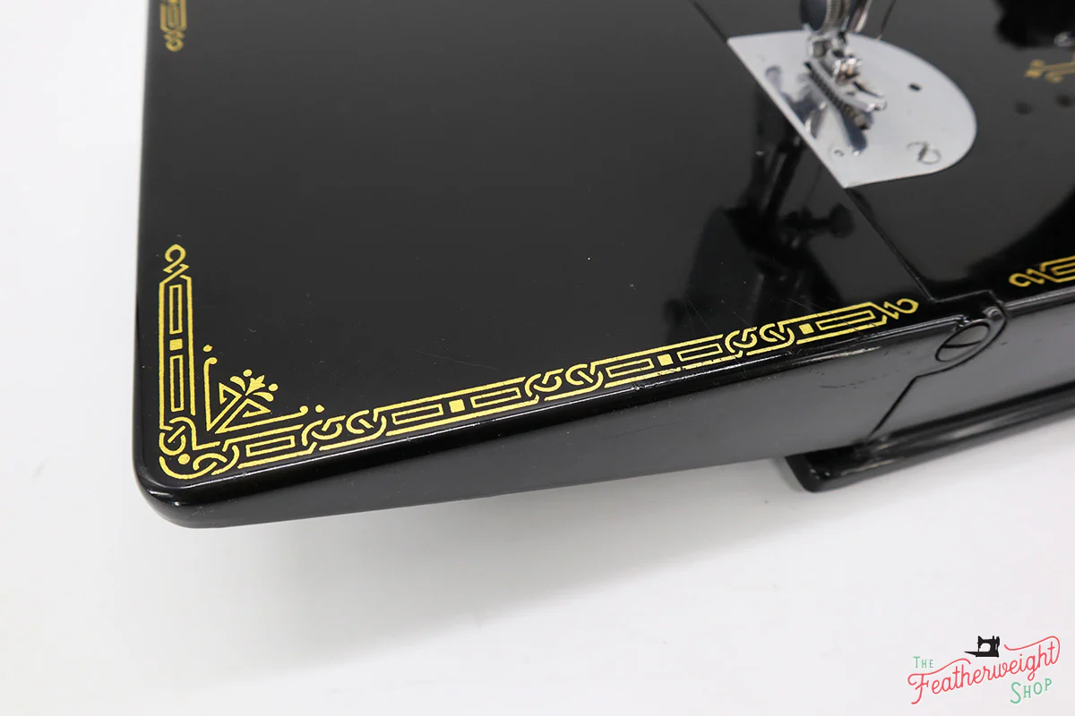Singer Featherweight 221 Sewing Machine, AF760*** - Corduroy Insert - RARE - Image 9