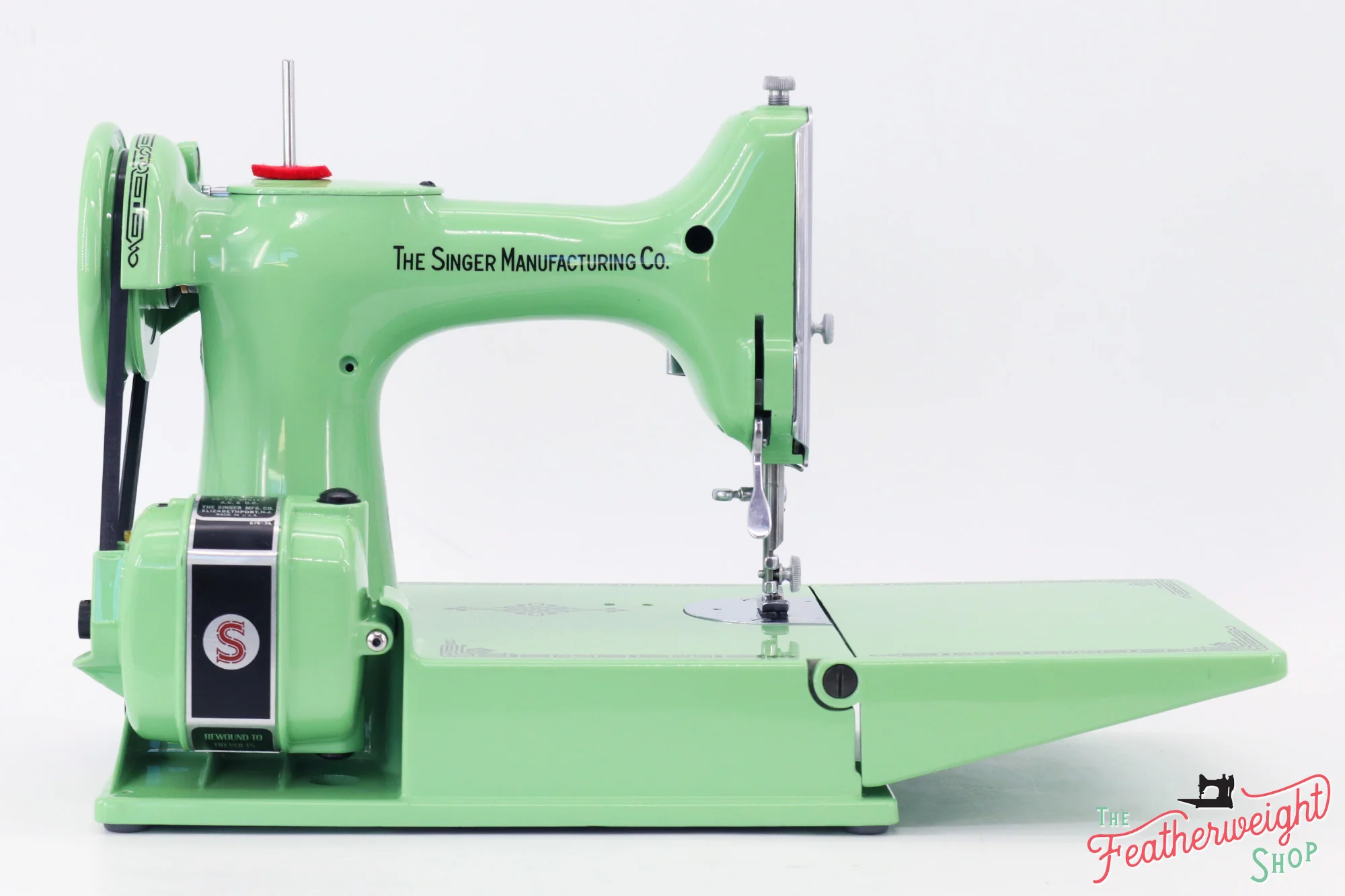 Singer Featherweight 221 Sewing machine, AH665*** - Fully Restored in Art Deco Green - Image 6