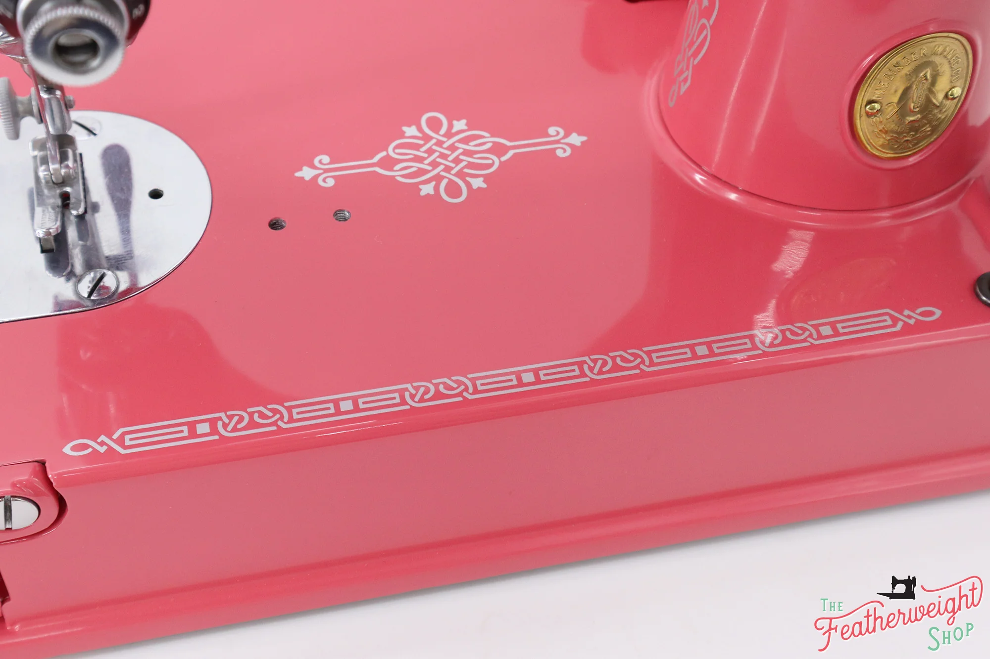 Singer Featherweight 221 Sewing Machine AJ117*** - Fully Restored in Happy Pink Grapefruit - Image 11