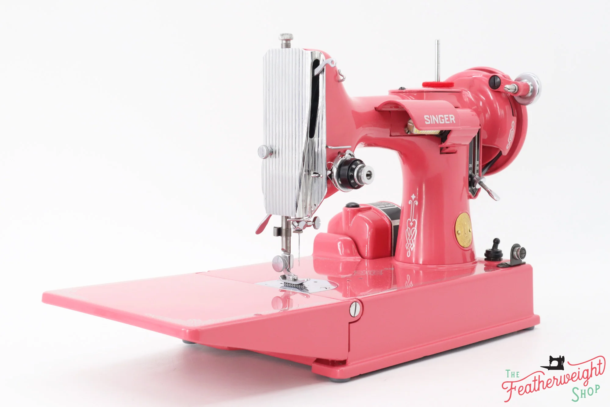 Singer Featherweight 221 Sewing Machine AJ117*** - Fully Restored in Happy Pink Grapefruit - Image 3