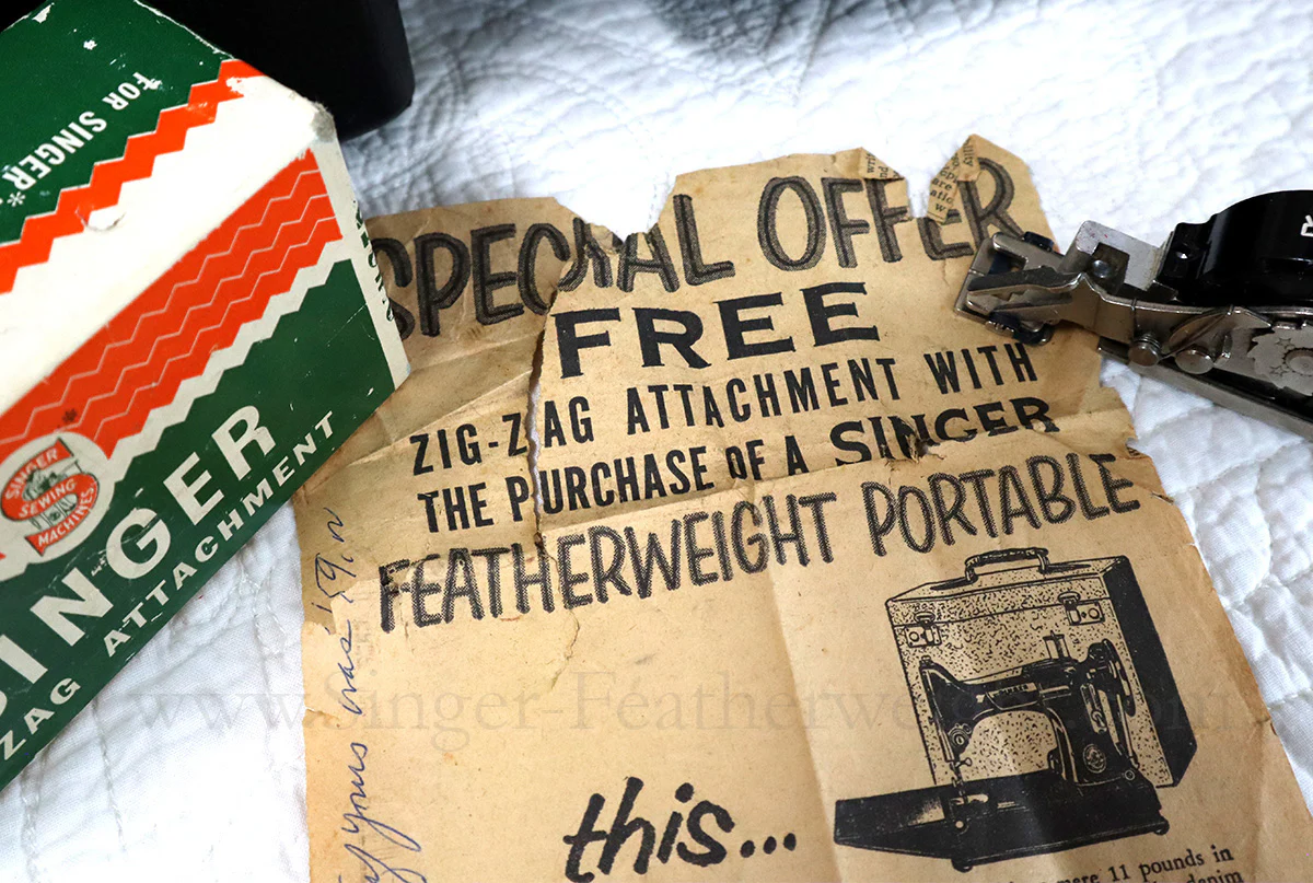 Singer Featherweight 221 Sewing Machine, AL196*** - Original Provenance!!! - Image 3