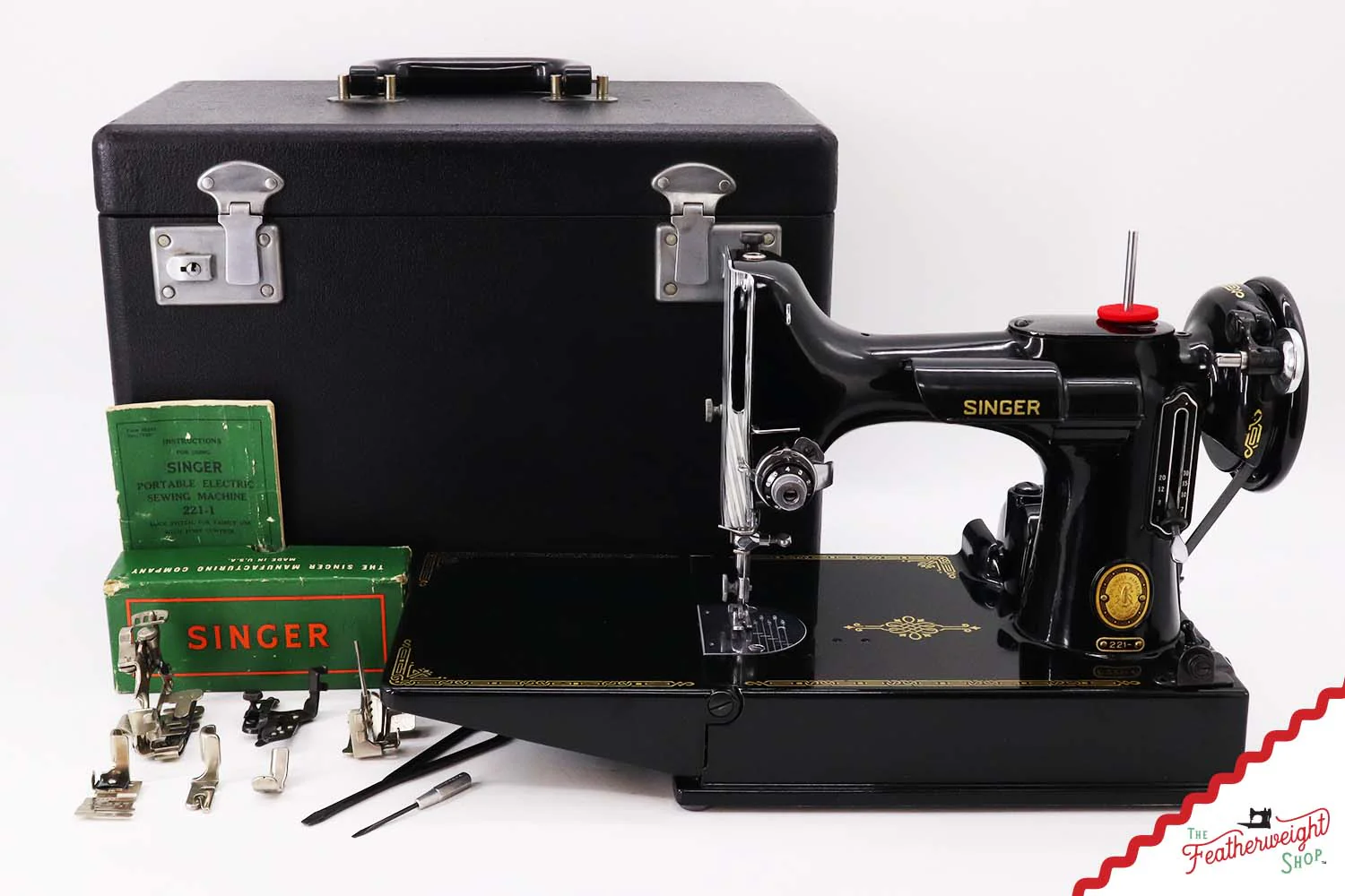 Singer Featherweight 221 Sewing Machine, AL549*** - 1953 - Image 2