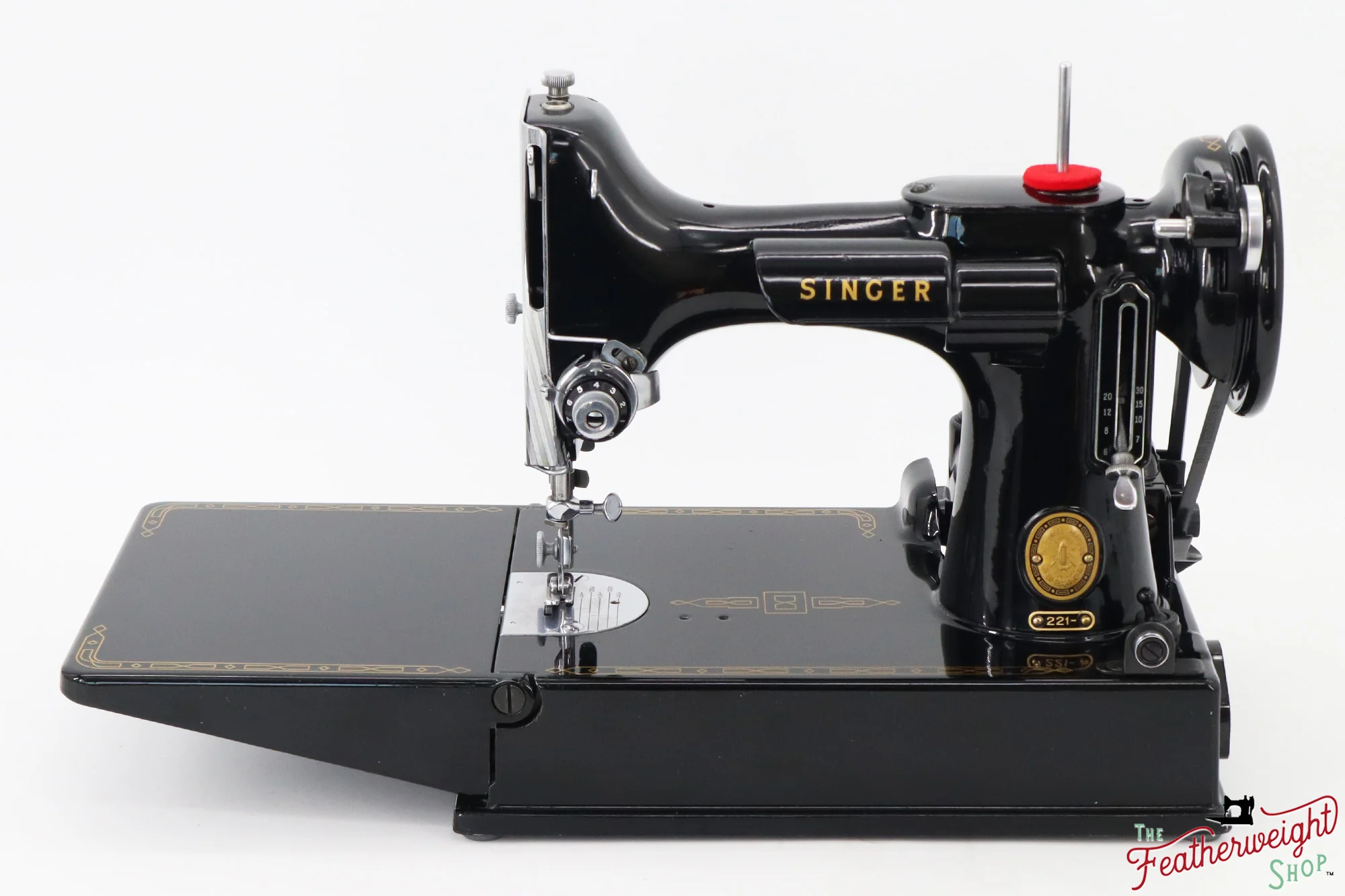 Singer Featherweight 221 Sewing Machine, AL909*** - 1955 - Image 3