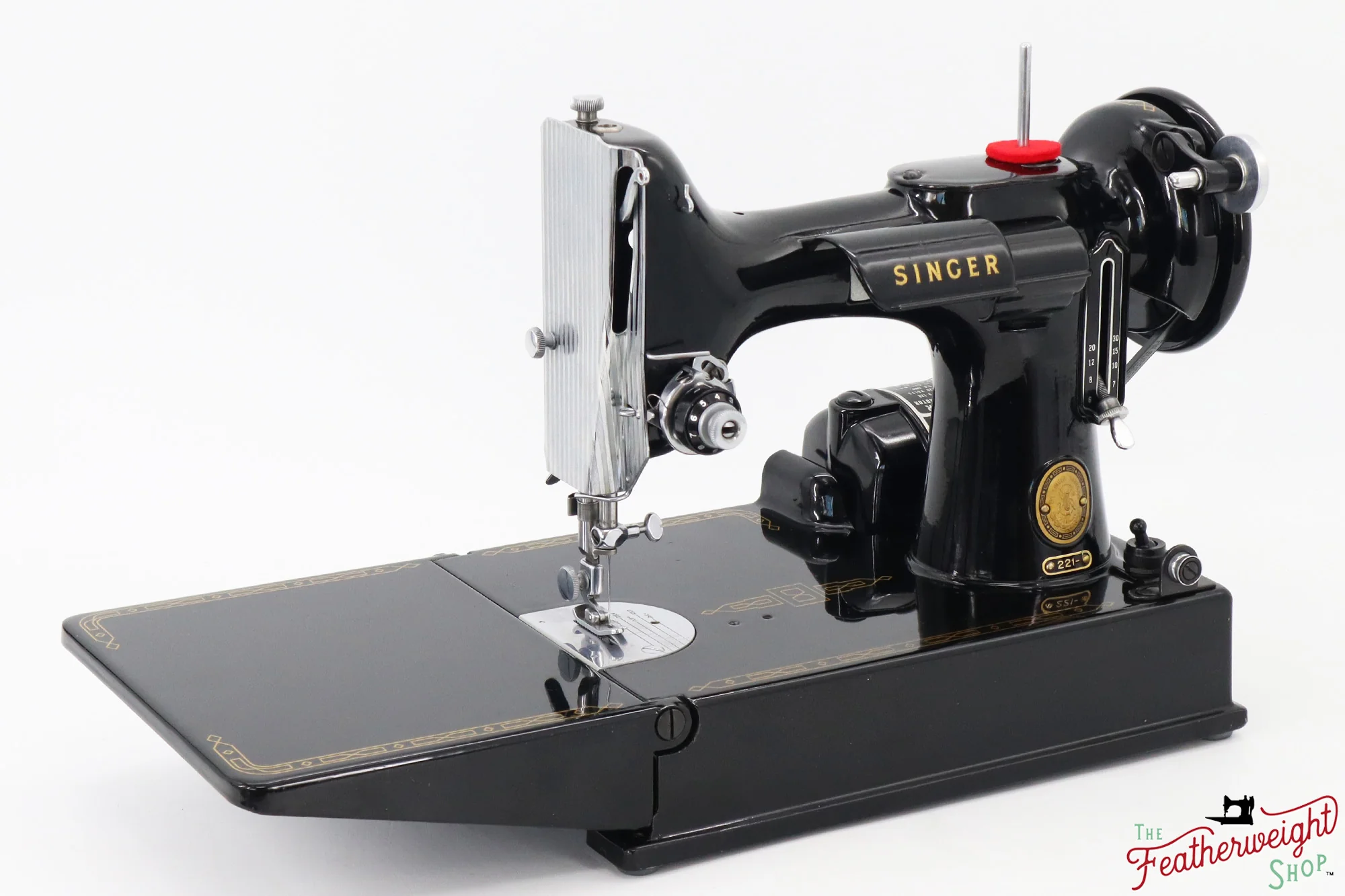 Singer Featherweight 221 Sewing Machine, AL909*** - 1955 - Image 4