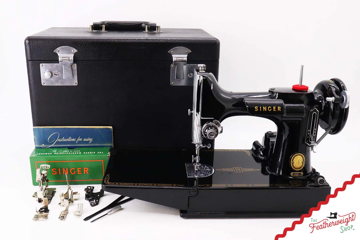Singer Featherweight 221 Sewing Machine, AL937*** - 1955