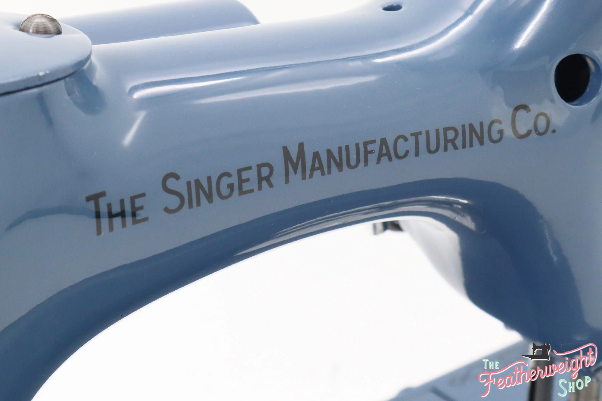 Singer Featherweight 221 Sewing Machine AM153*** - Fully Restored in Denim - Image 11
