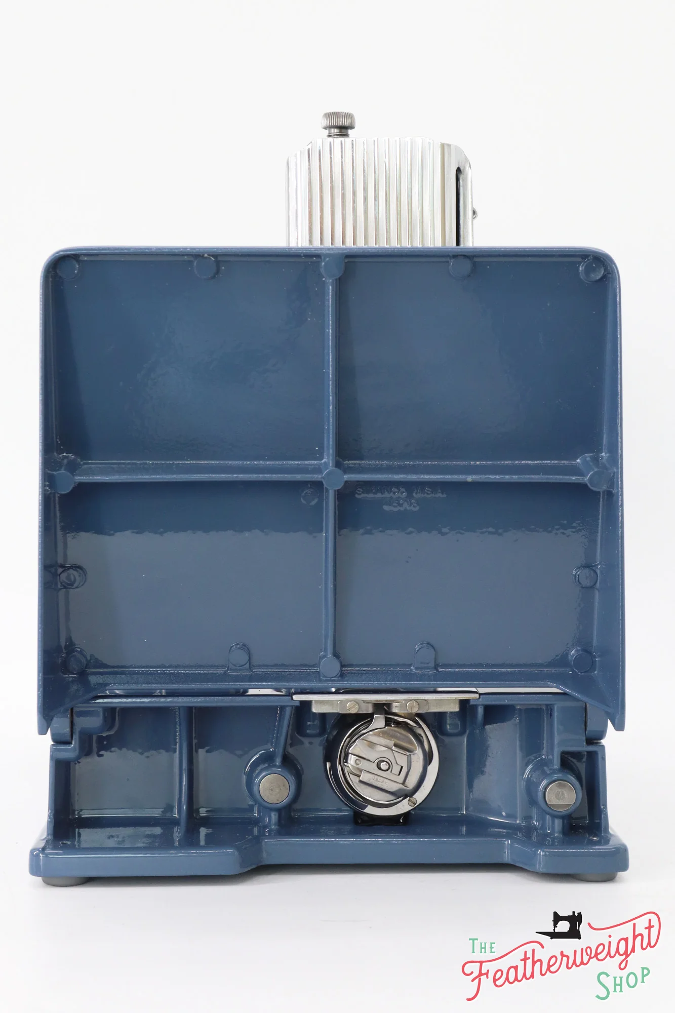 Singer Featherweight 221 Sewing Machine AM153*** - Fully Restored in Denim - Image 4